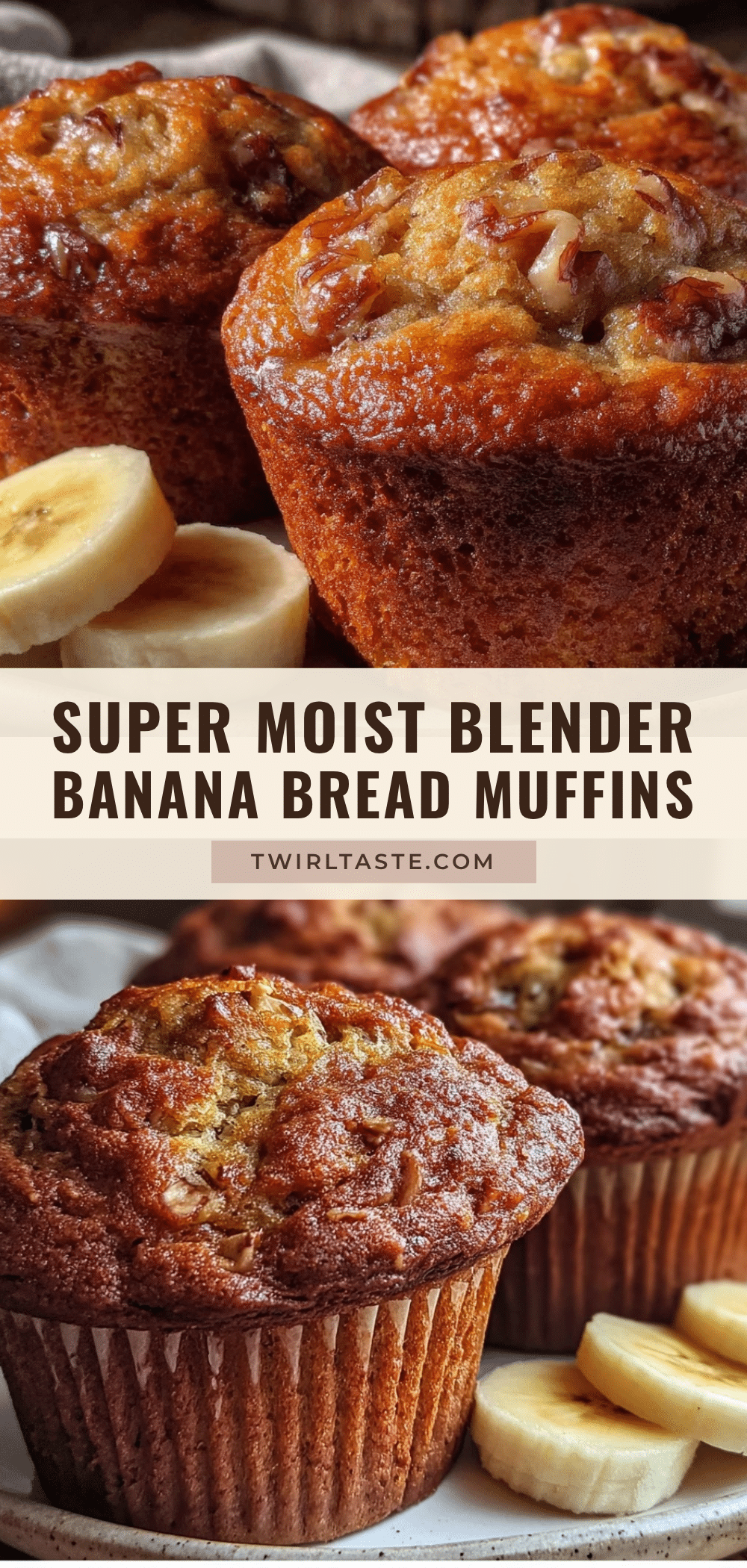 banana bread muffins recipe