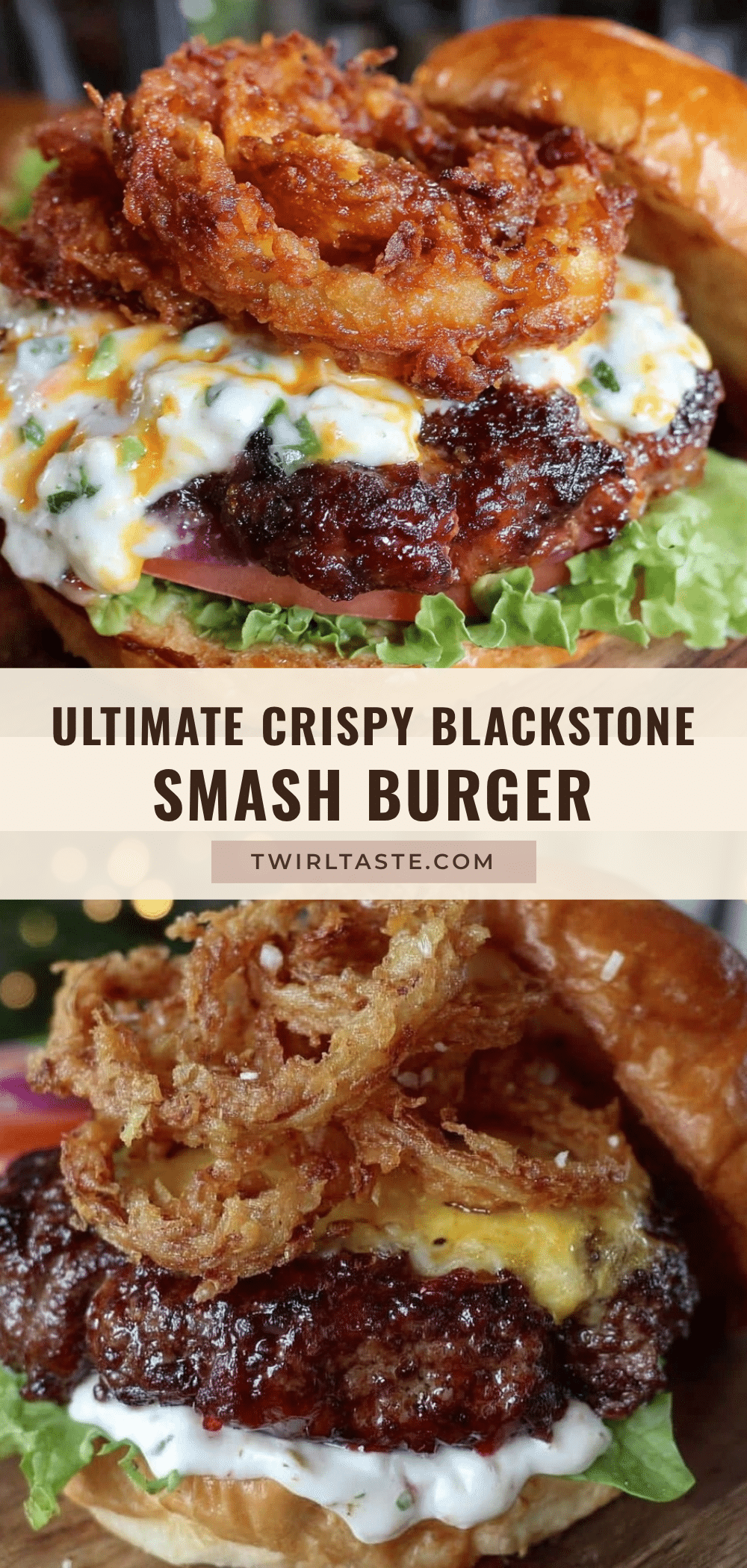 Blackstone Griddle Smash Burger recipe