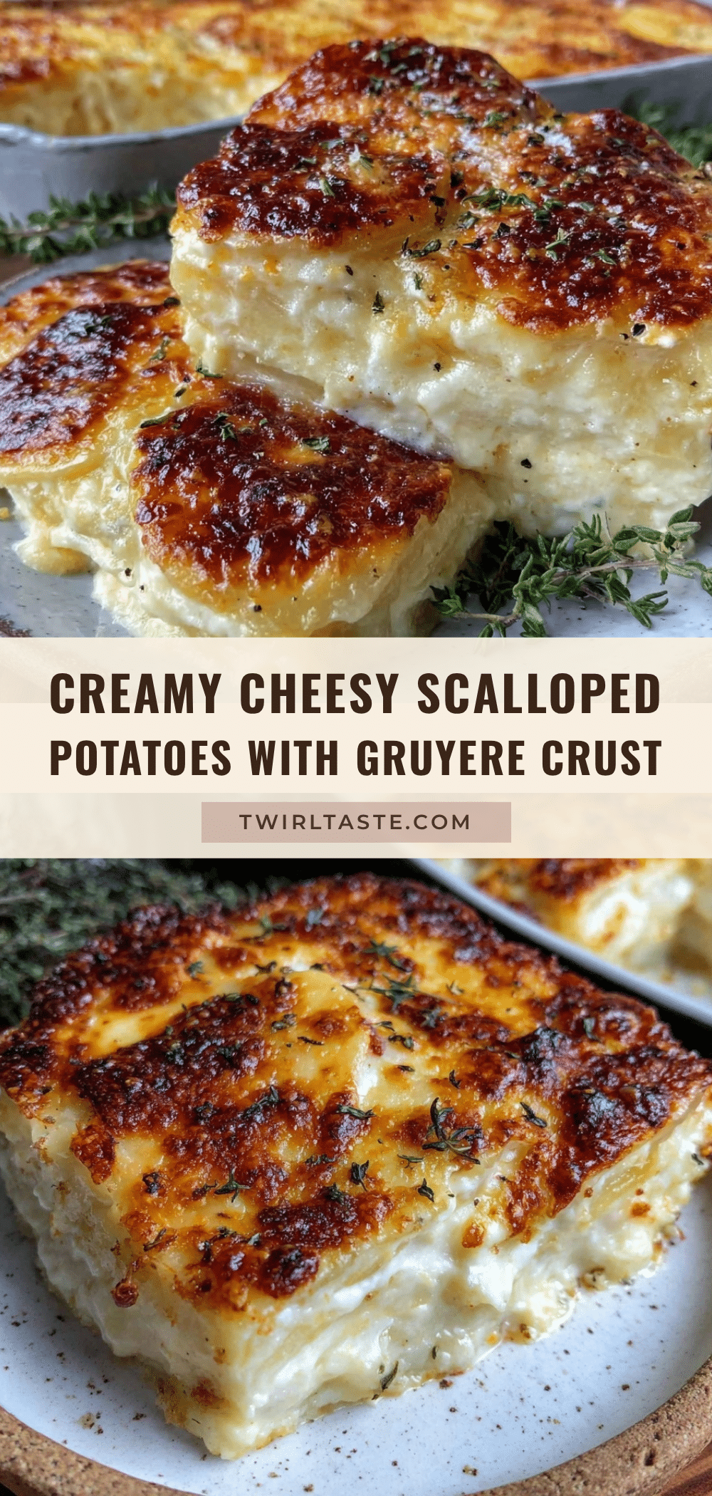 Cheesy Scalloped Potatoes recipe