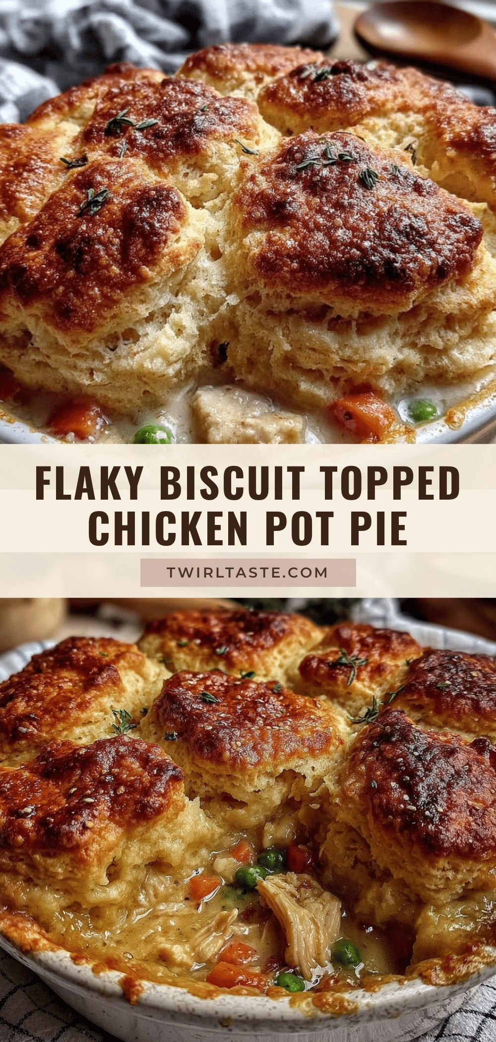chicken and biscuit pot pie casserole recipe