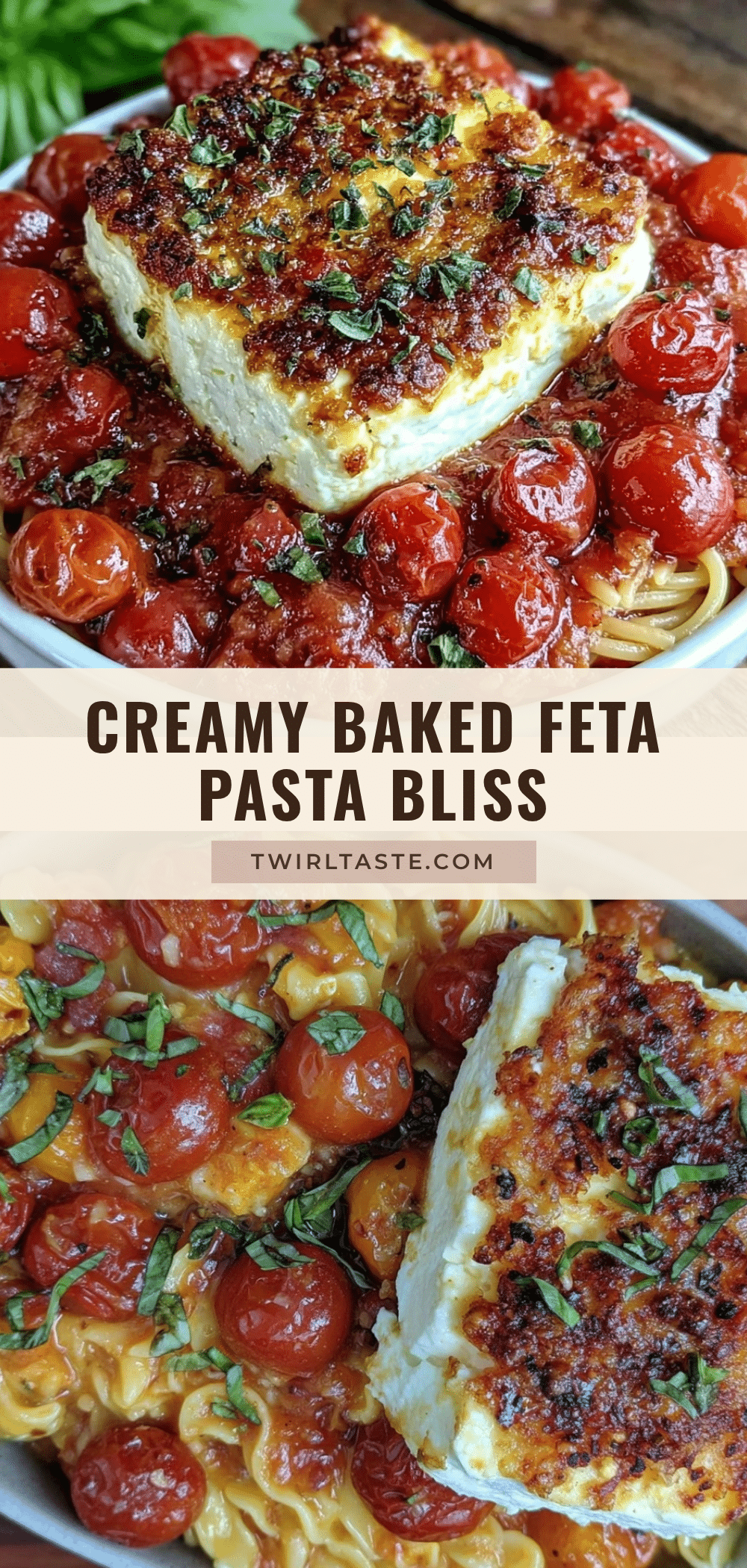 creamy baked feta pasta recipe