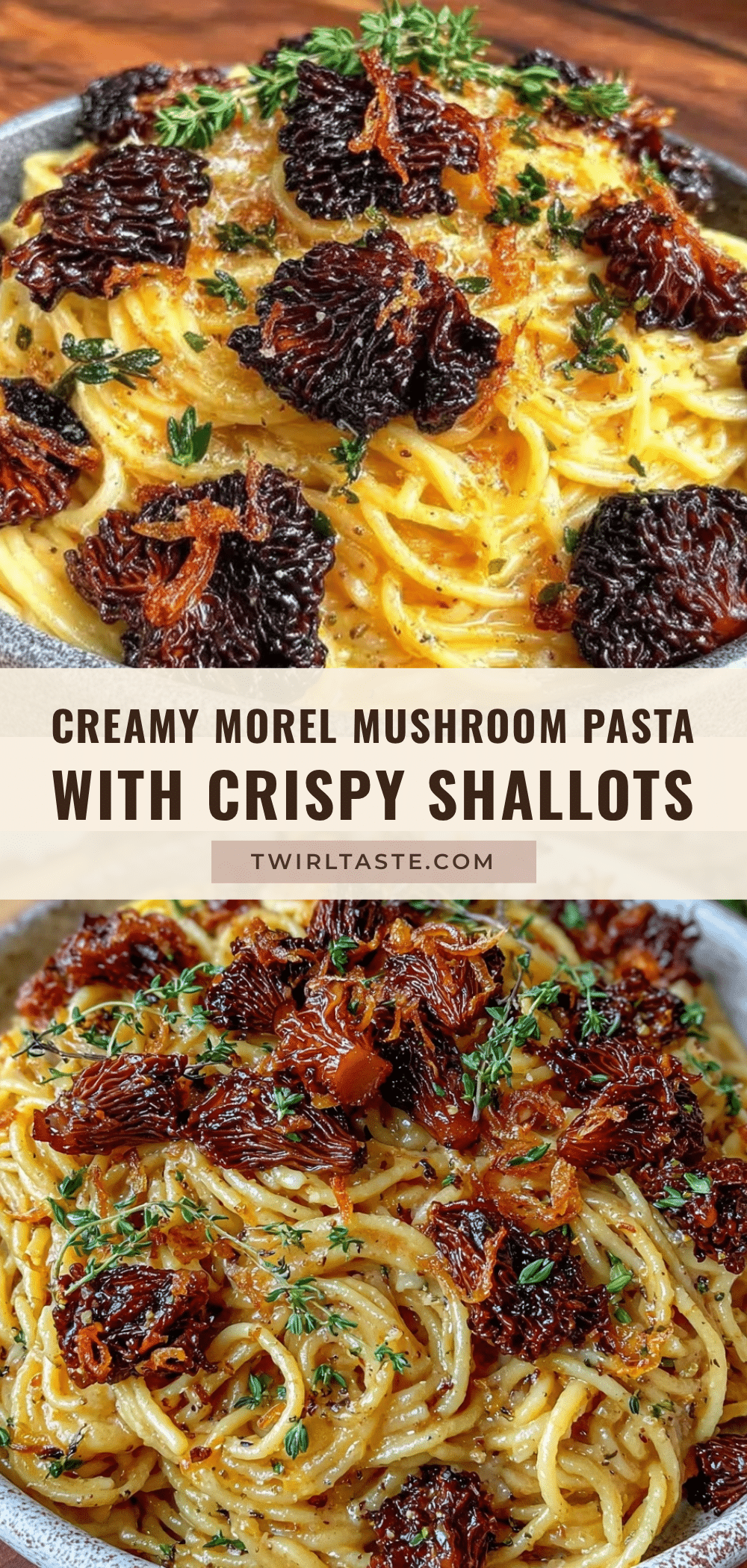 creamy morel mushroom pasta recipe