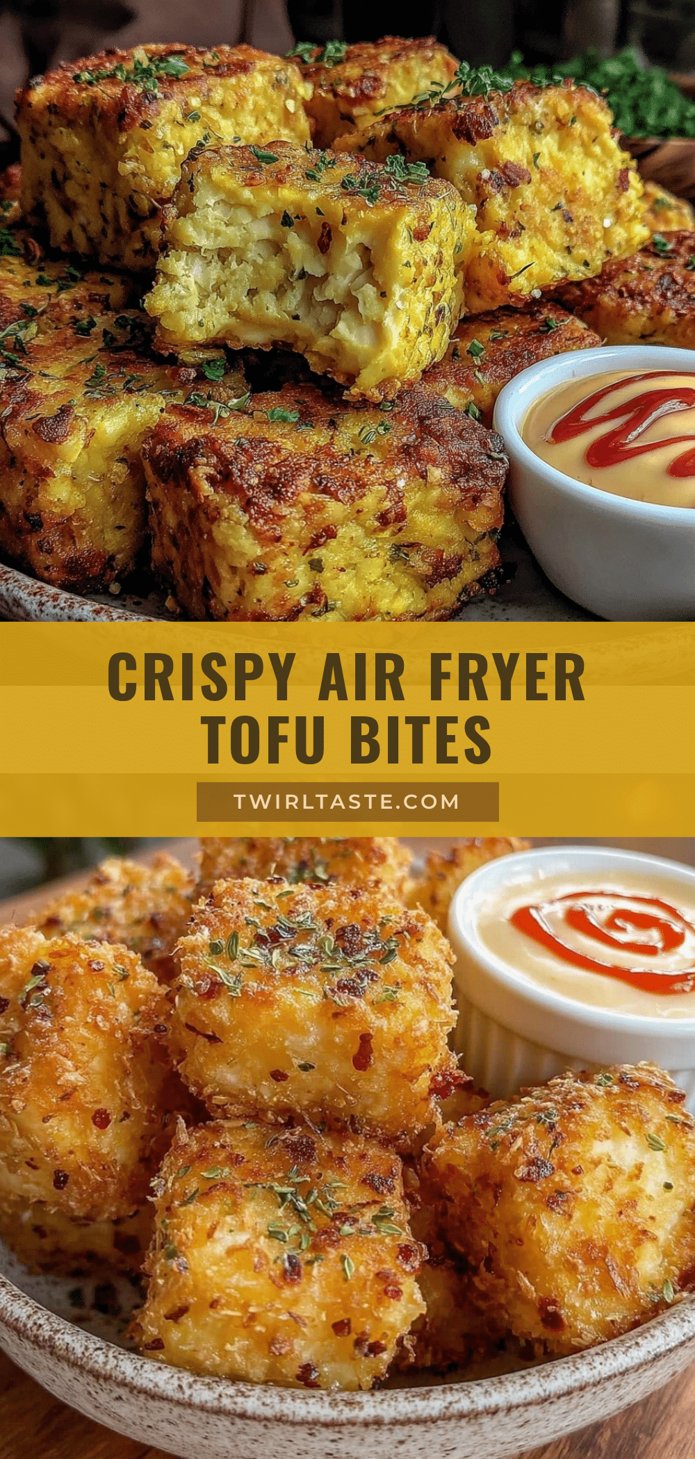 crispy air fryer tofu bites recipe