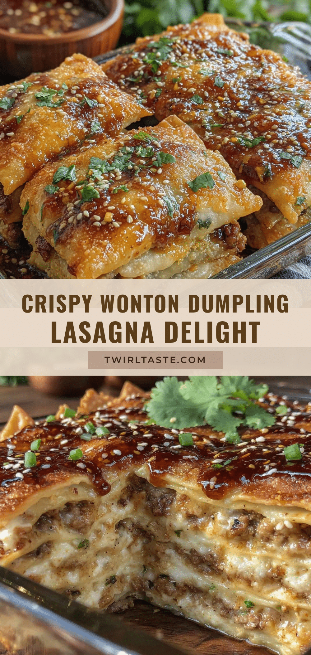 crispy dumpling lasagna recipe