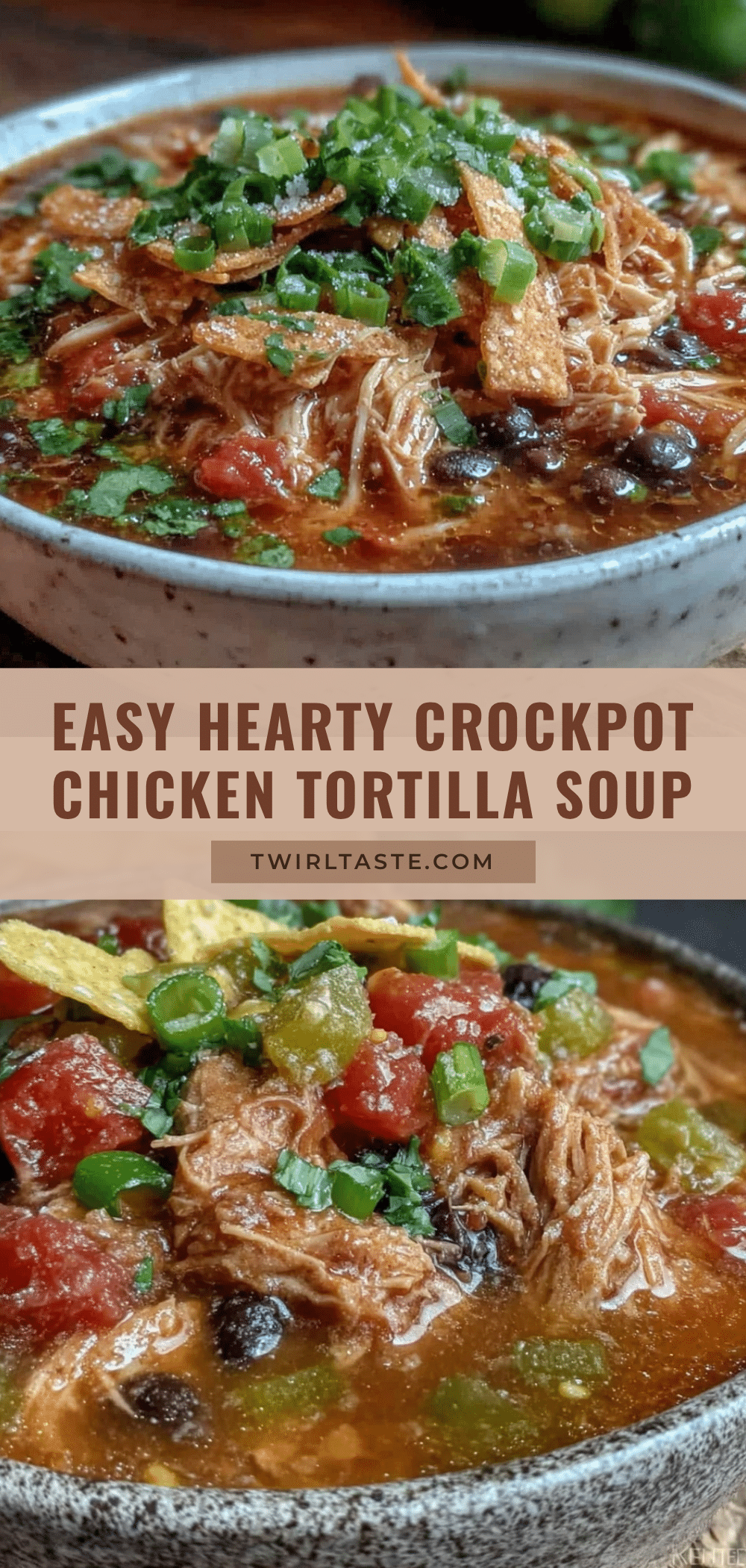 crockpot chicken tortilla soup recipe