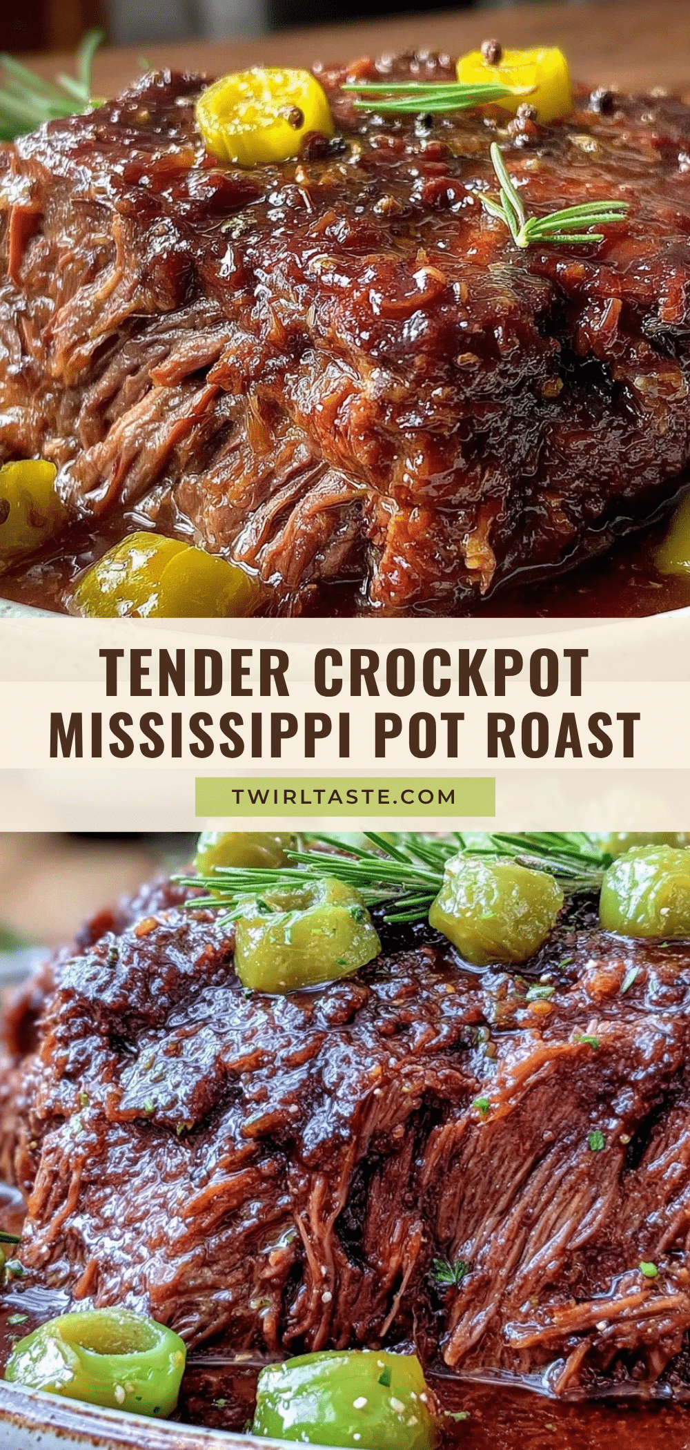crockpot Mississippi pot roast recipe