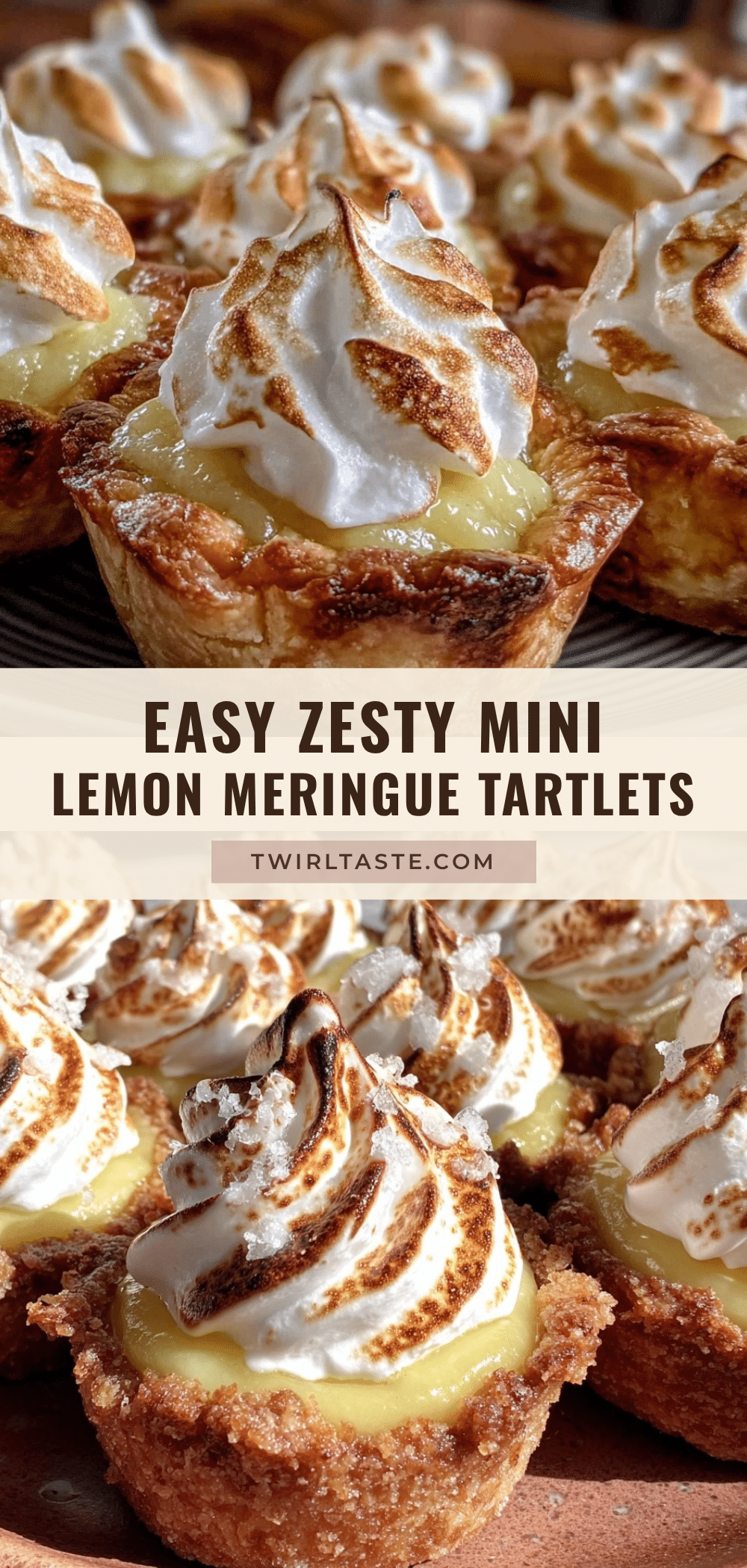 Easy Zesty Mini Lemon Curd Meringue Tartlets recipe