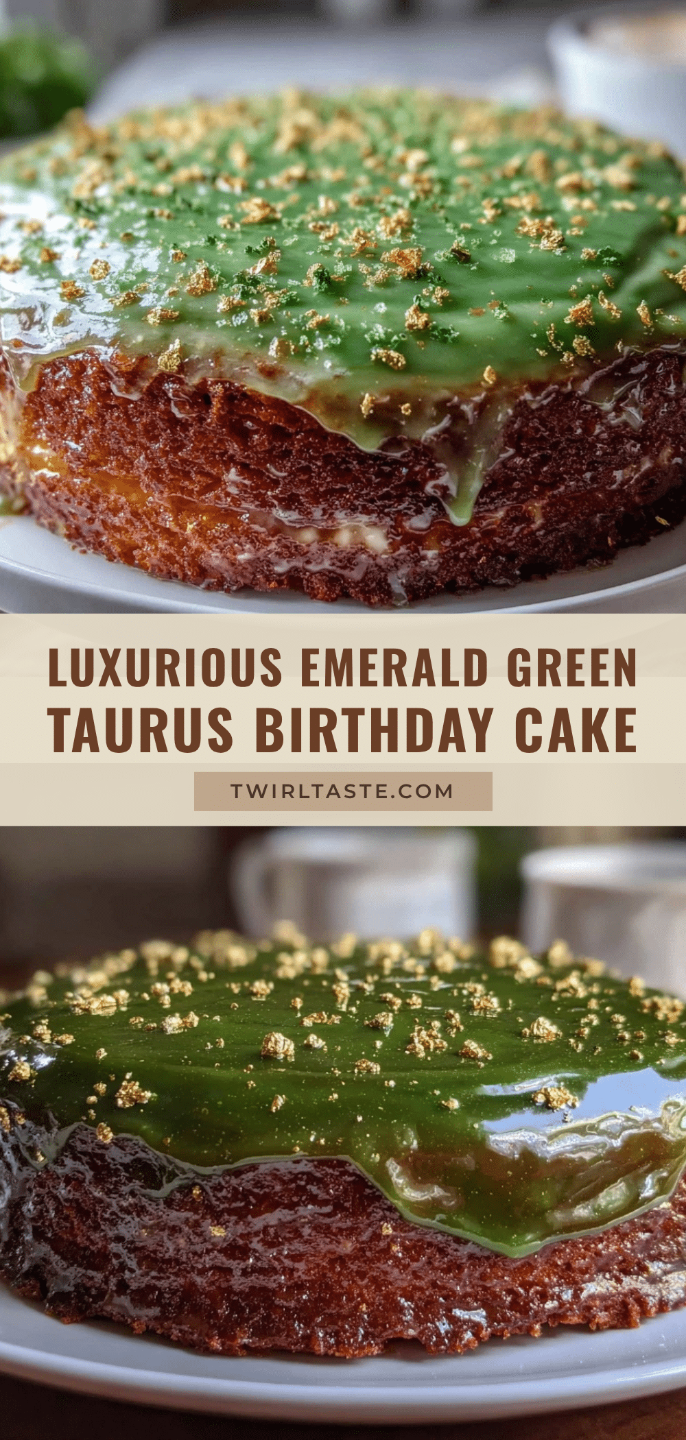 emerald green taurus birthday cake recipe