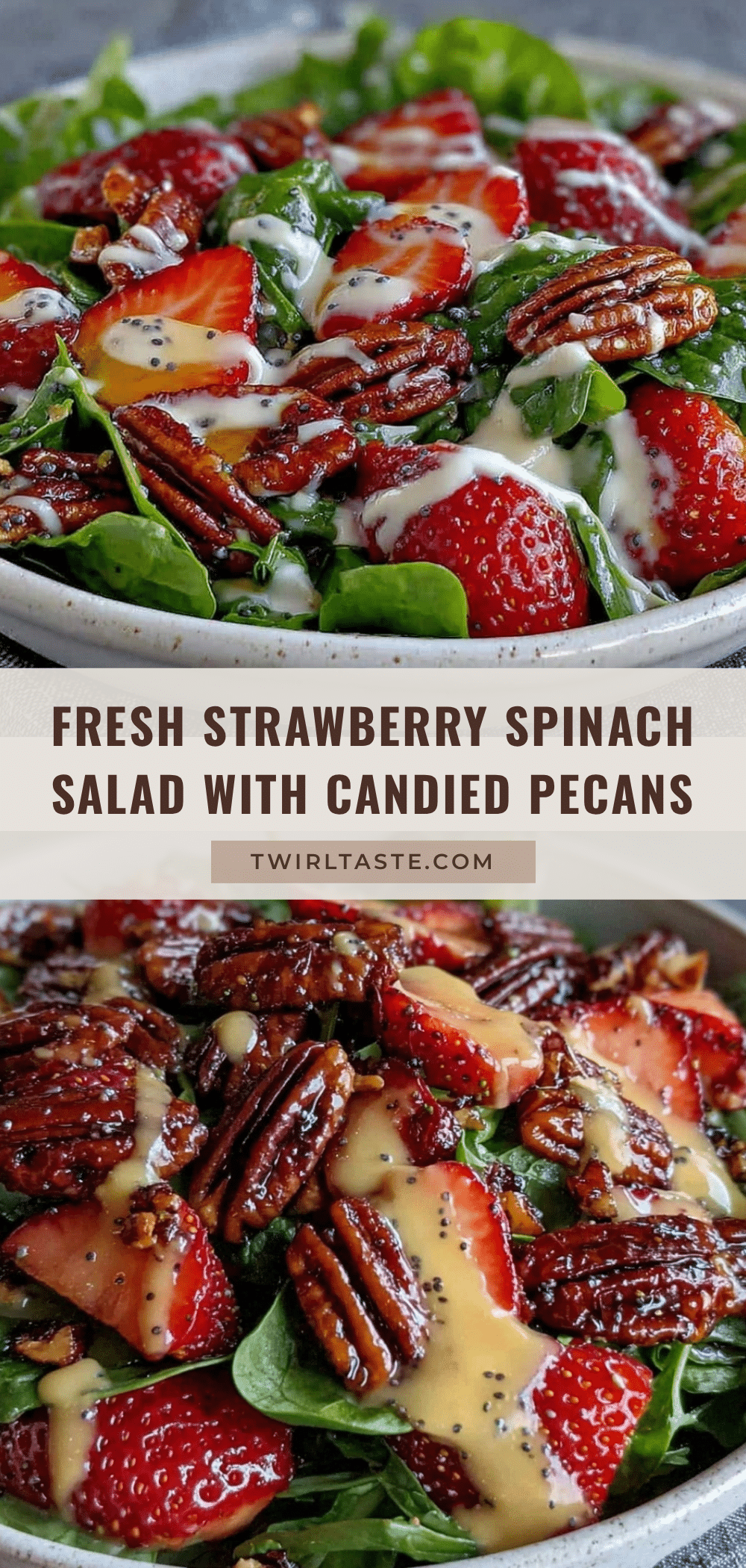 fresh strawberry spinach salad recipe