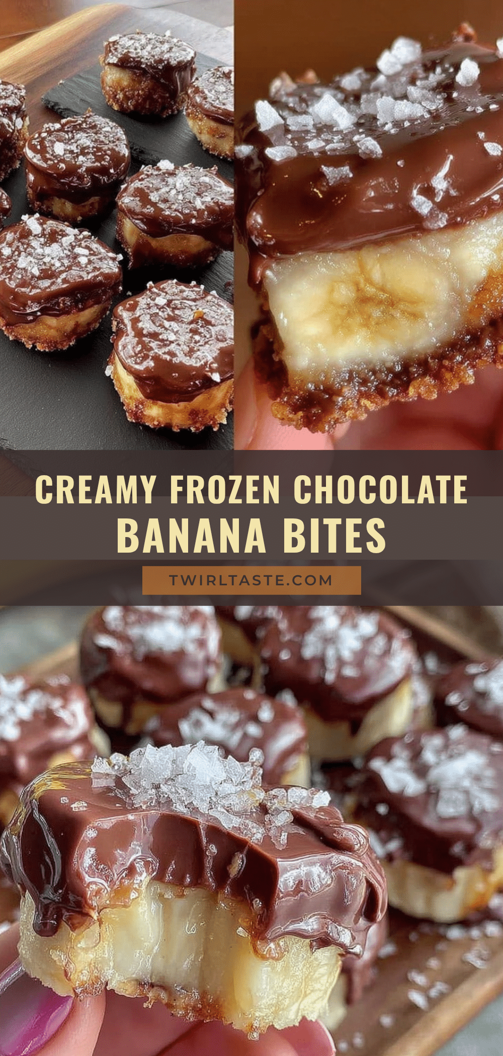 frozen chocolate covered banana bites recipe