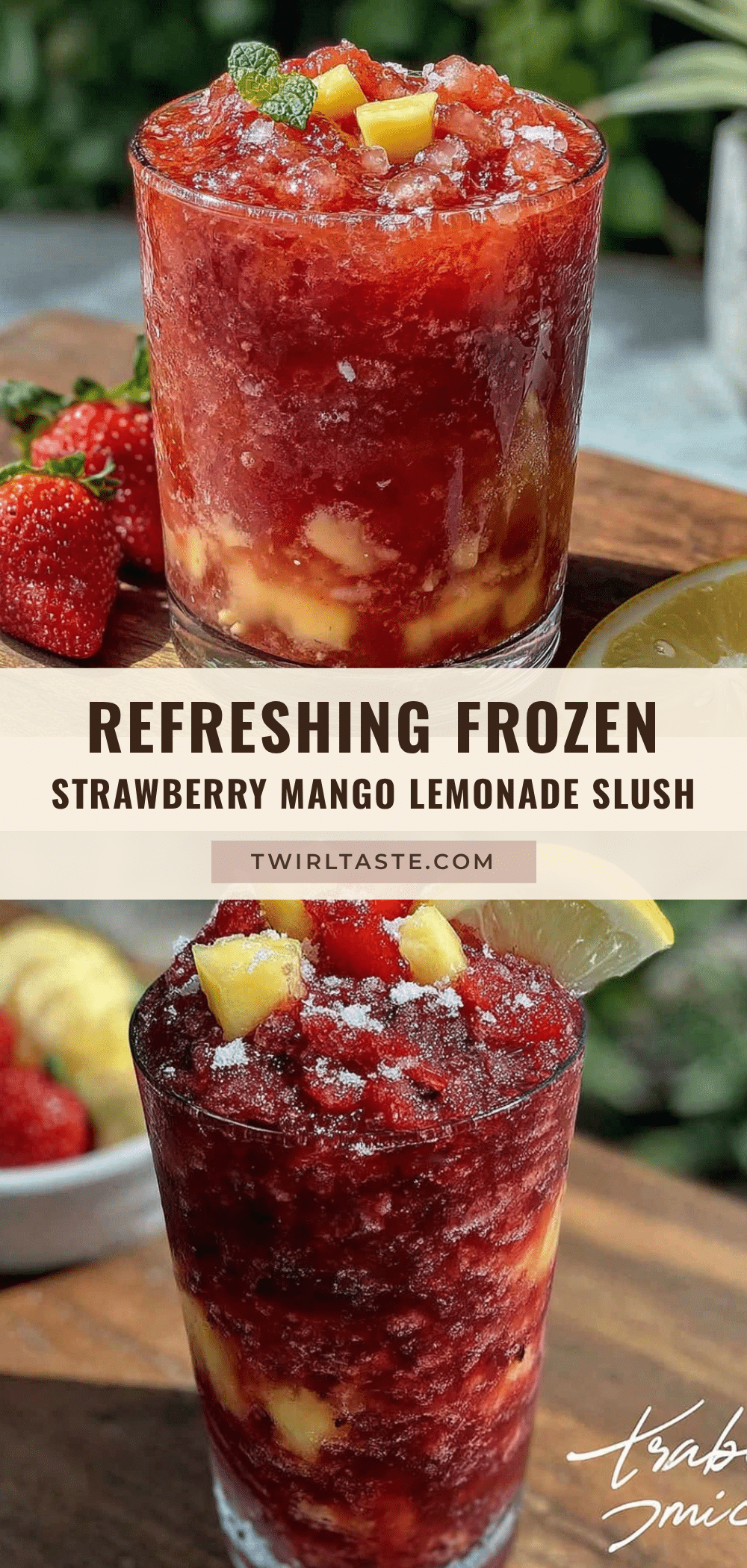 frozen strawberry mango lemonade slush recipe