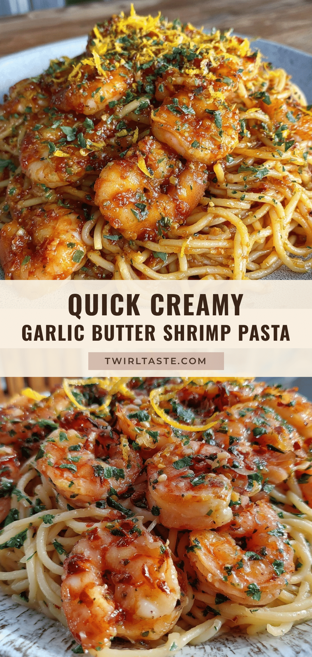 garlic butter shrimp pasta recipe