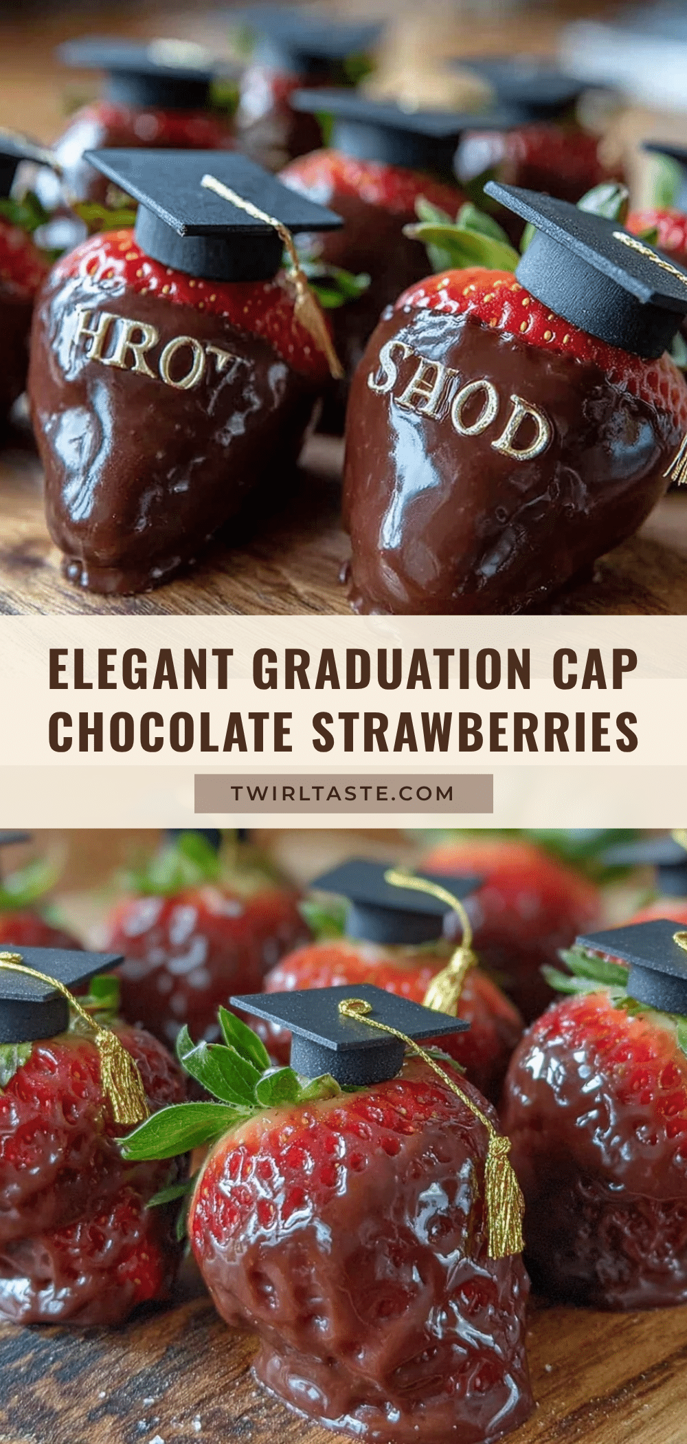graduation cap chocolate covered strawberries recipe