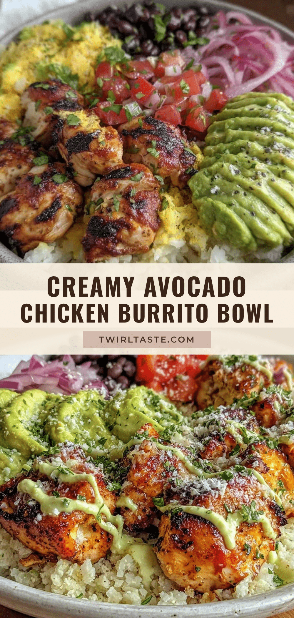 healthy gestational diabetes chicken burrito bowl recipe
