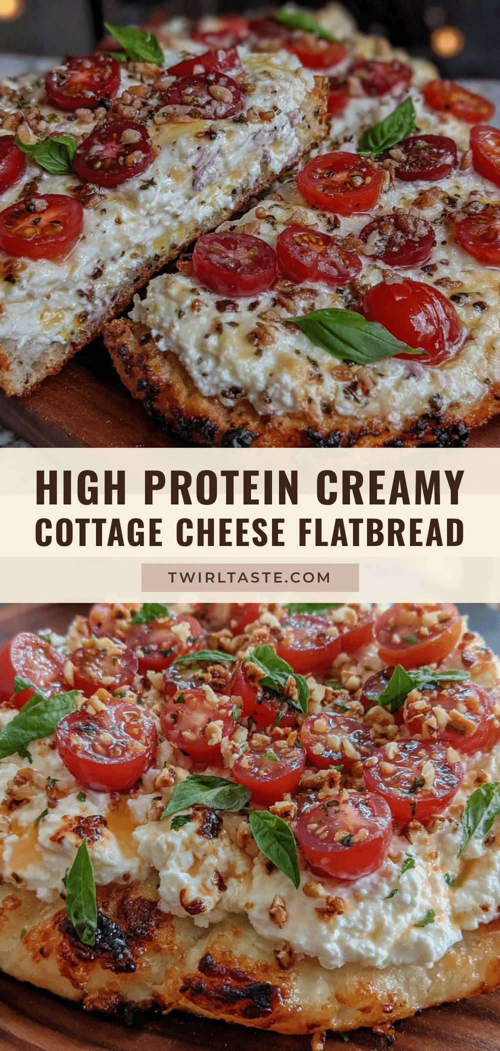 healthy high protein cottage cheese flatbread recipe