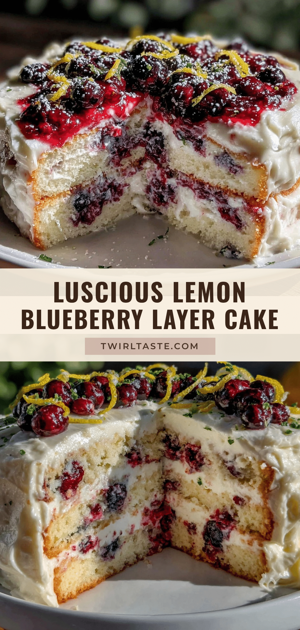 lemon blueberry layer cake recipe