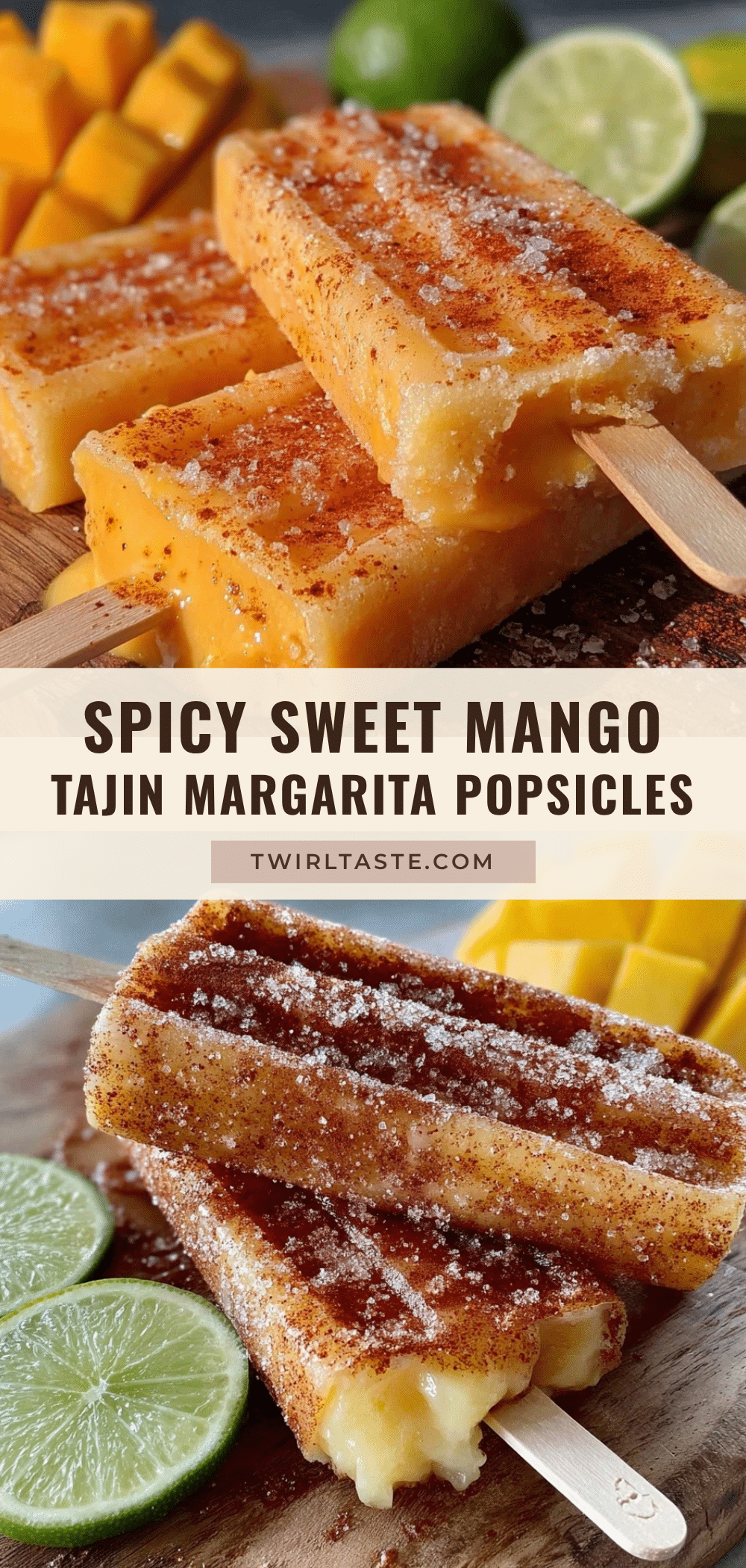 Mango Tajin Margarita Popsicles recipe