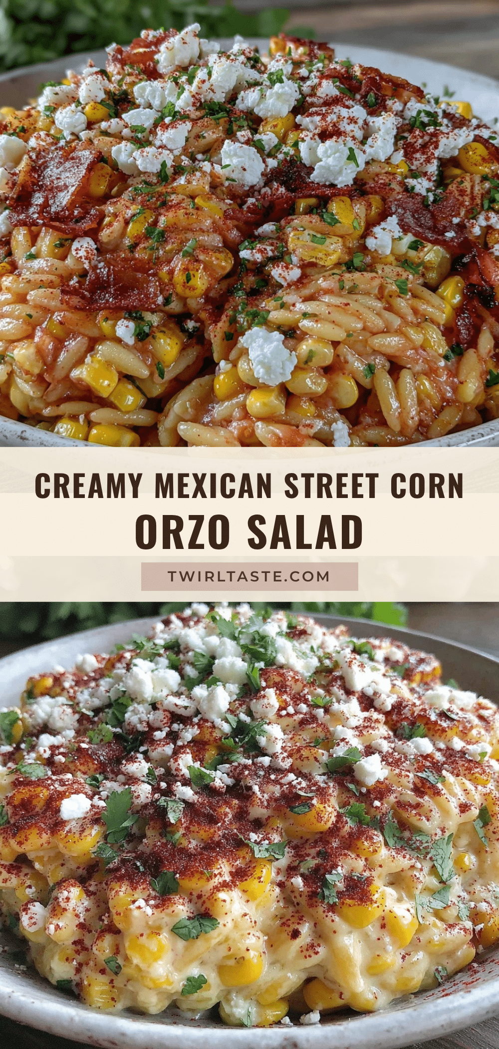 mexican street corn orzo pasta salad recipe