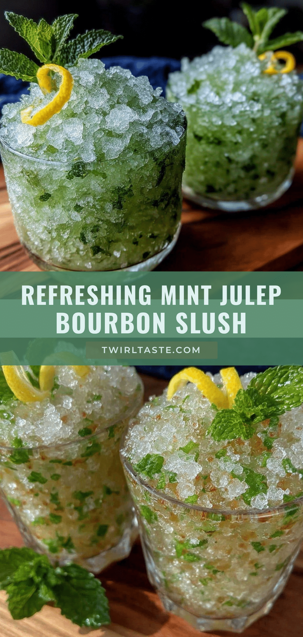 mint julep bourbon slush recipe