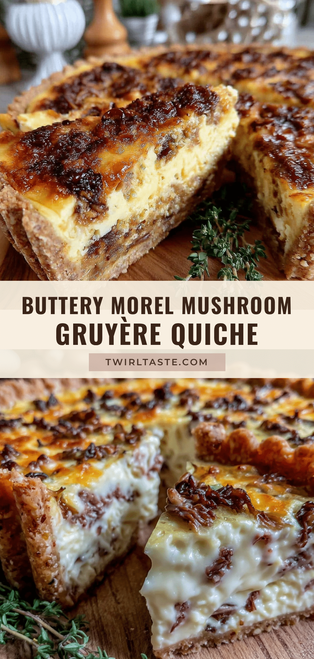 morel mushroom quiche recipe