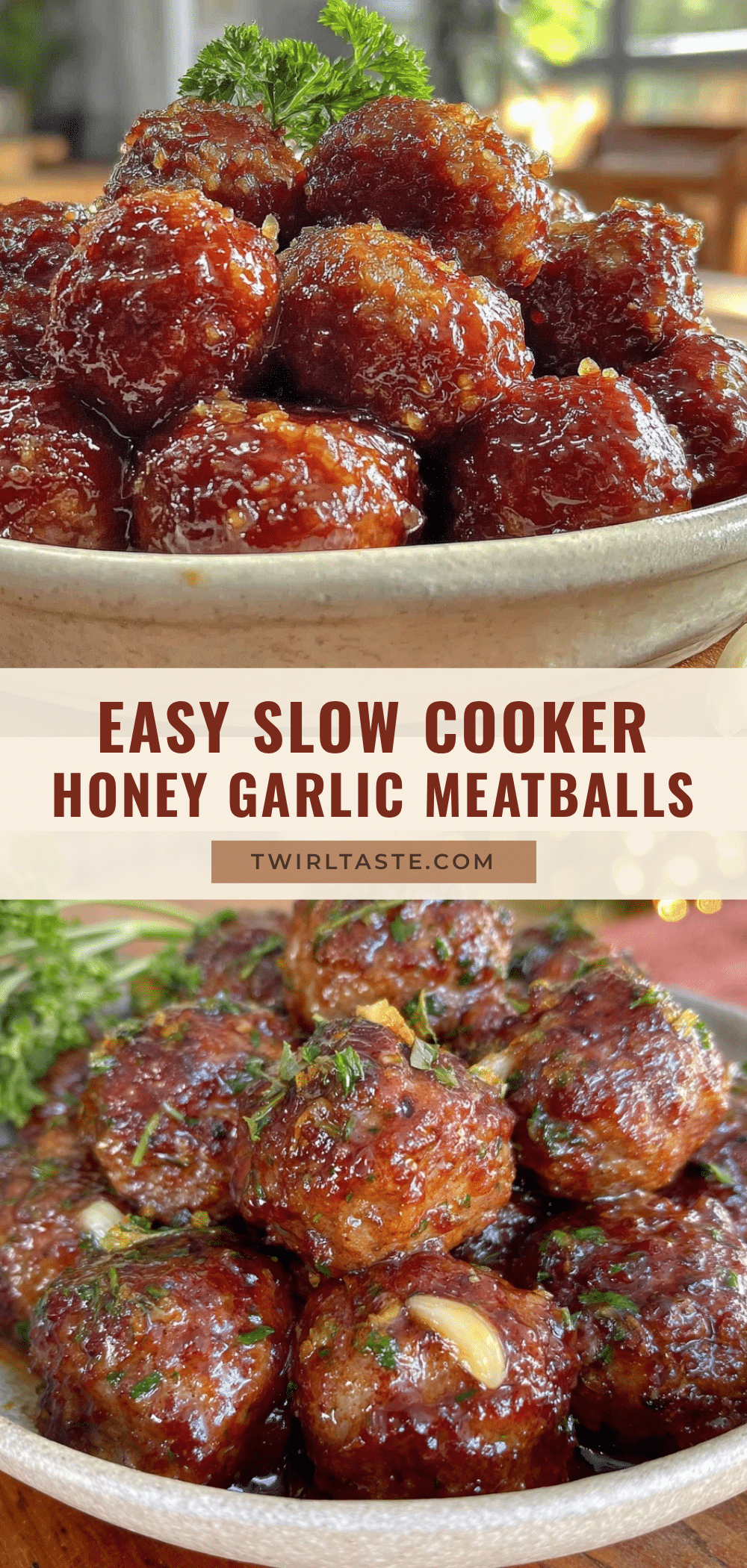slow cooker honey garlic meatballs recipe