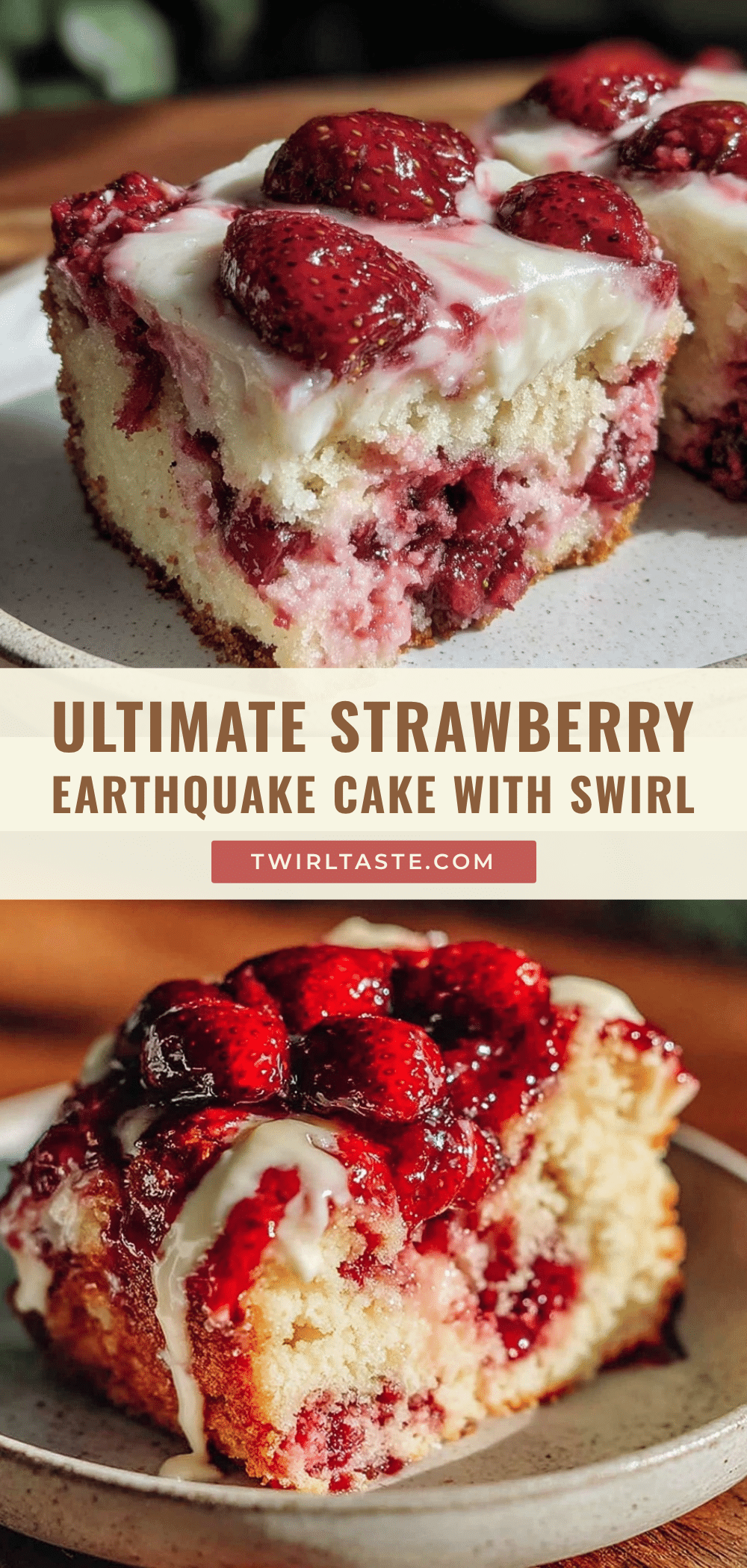 strawberry earthquake cake recipe