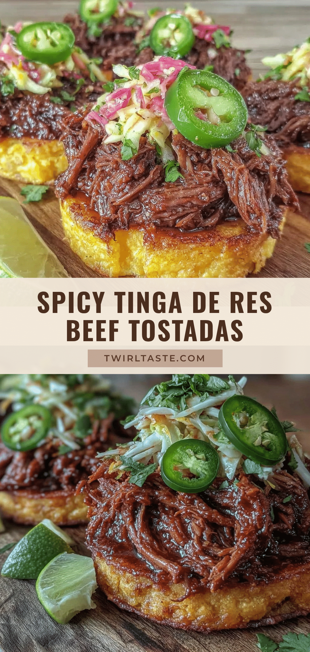 Tinga de Res Tostadas recipe