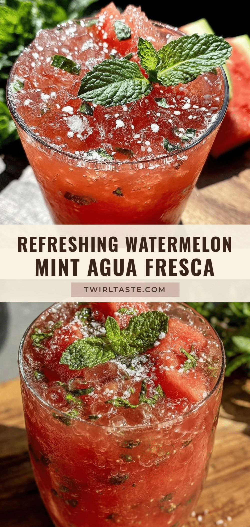 watermelon mint agua fresca recipe