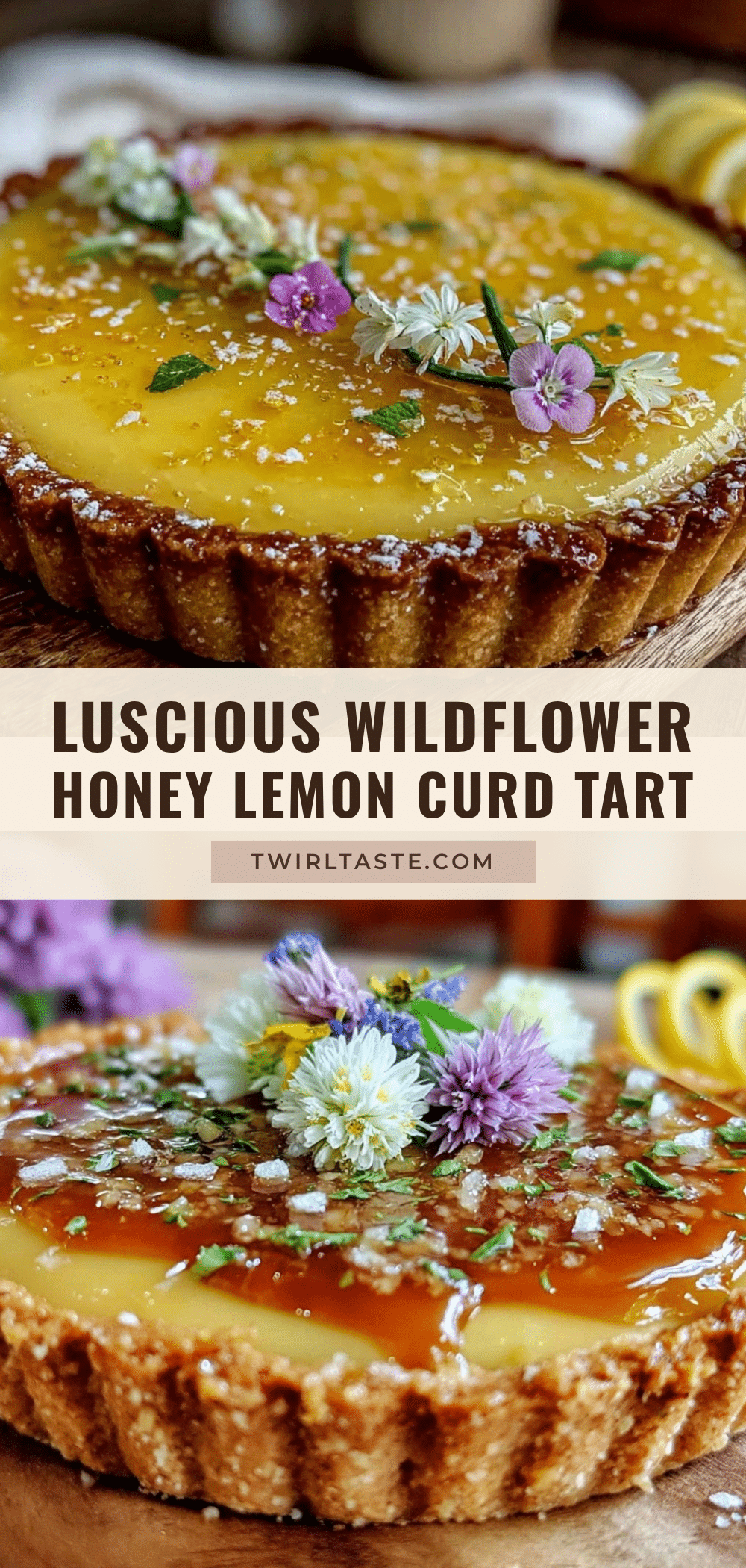 wildflower honey lemon curd tart recipe