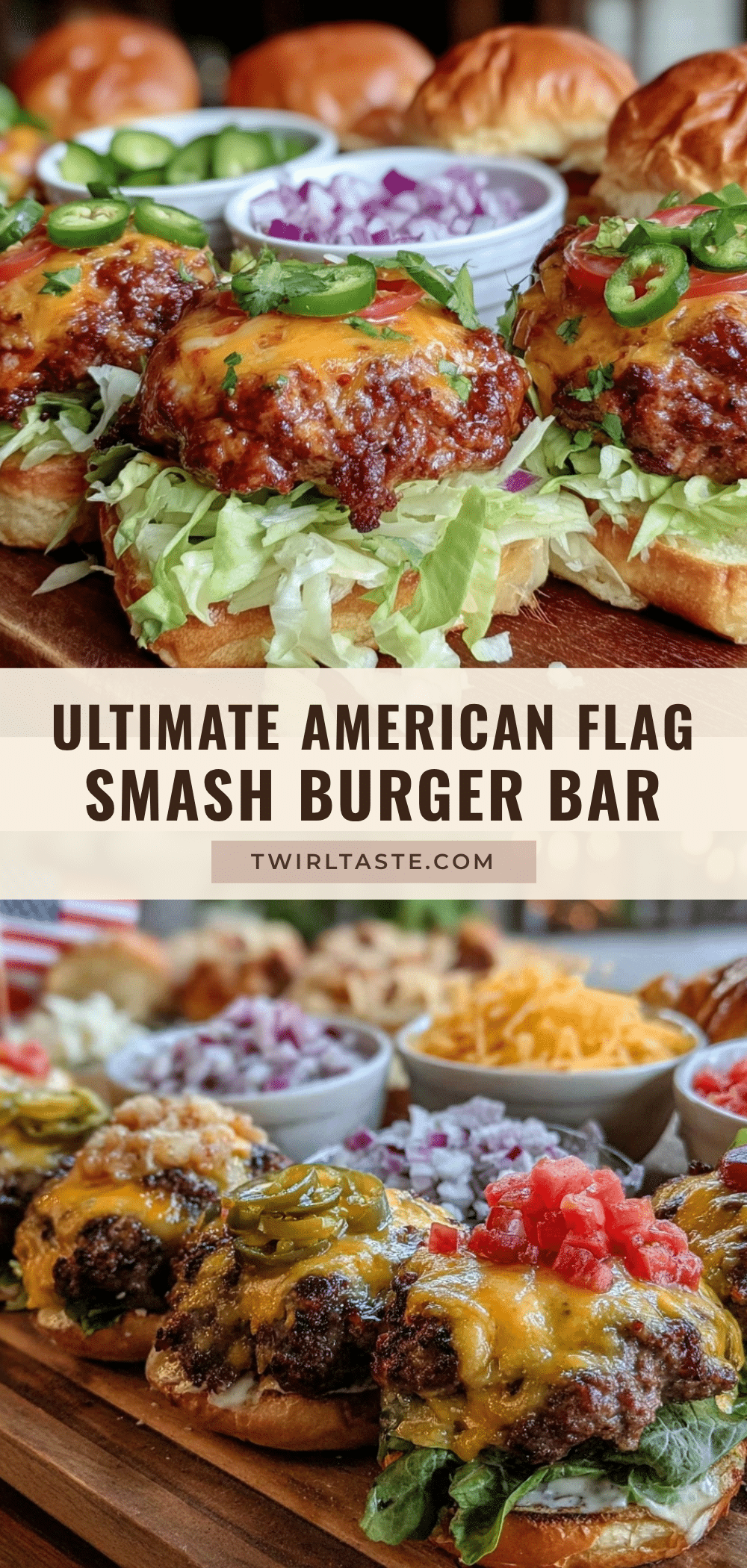 american flag smash burger bar recipe