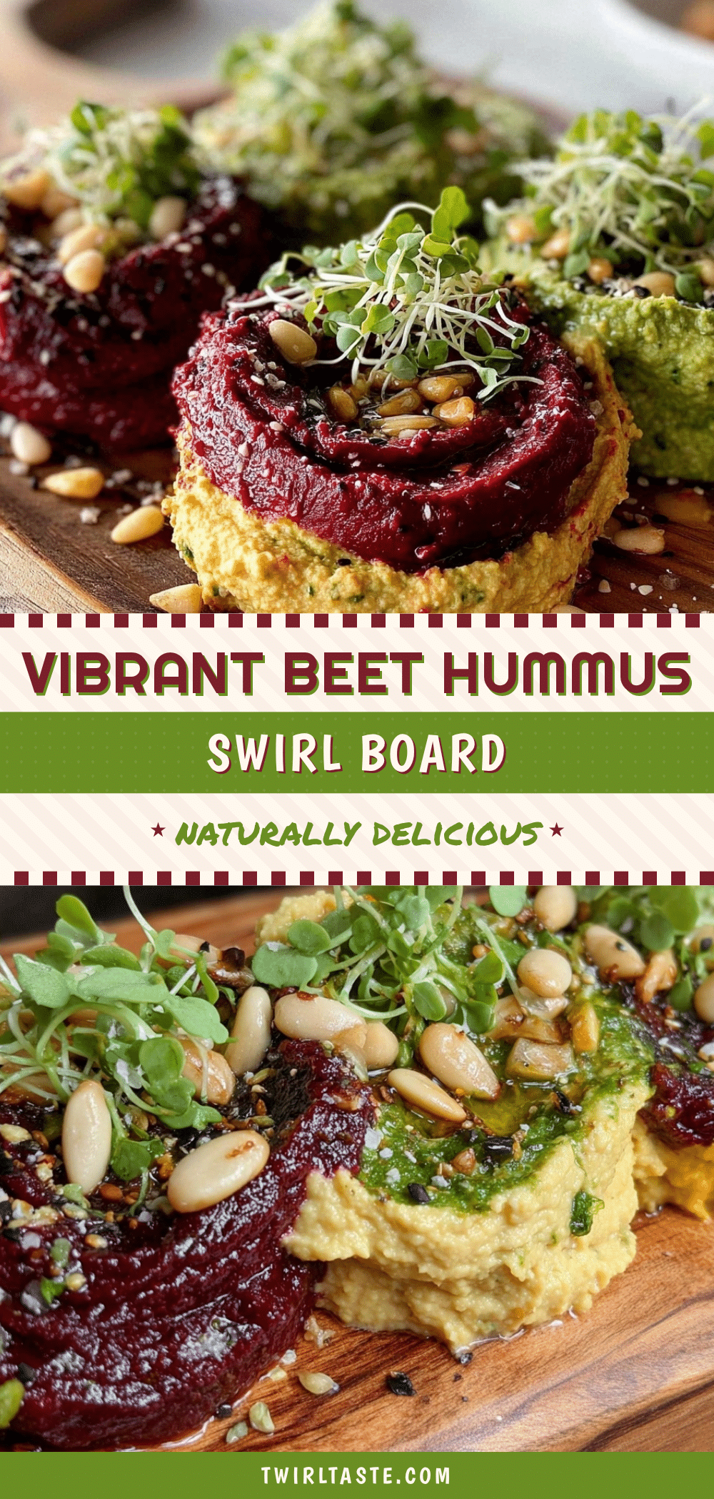 beet hummus swirl board recipe