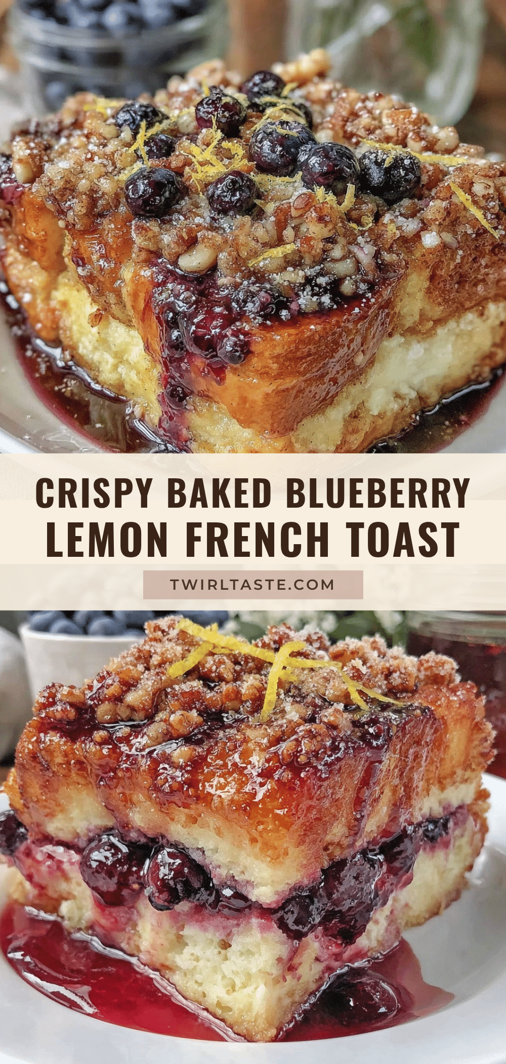blueberry lemon french toast casserole recipe