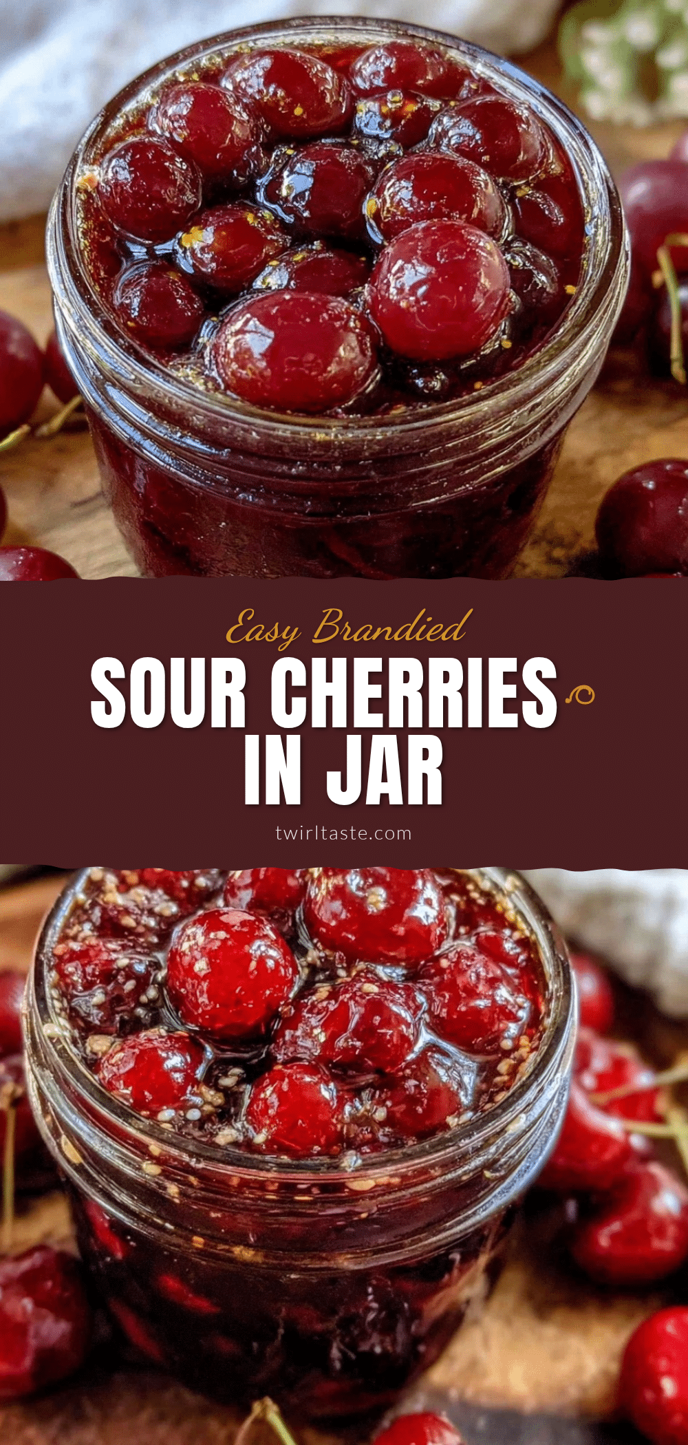 brandied sour cherries recipe recipe