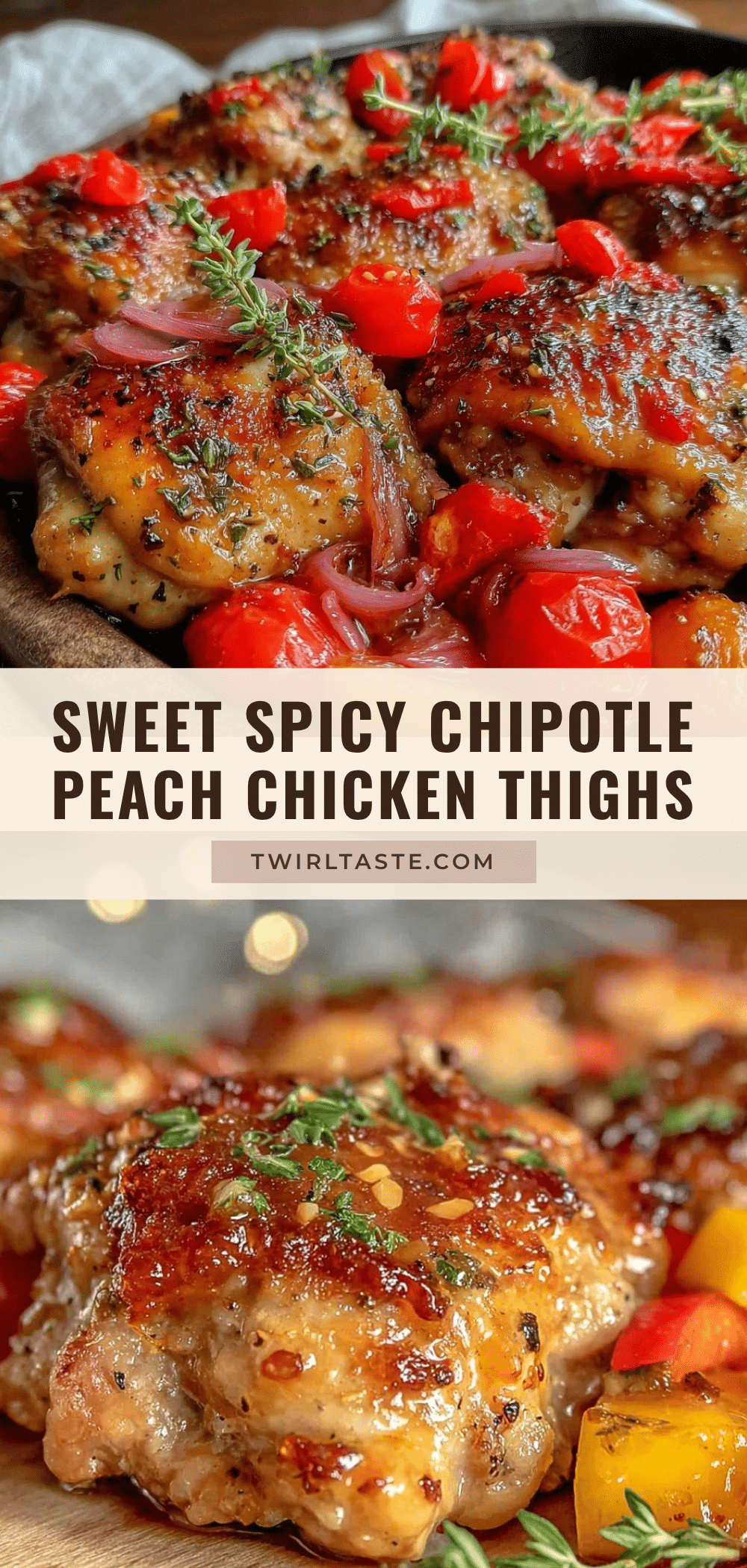 chipotle peach chicken thighs recipe