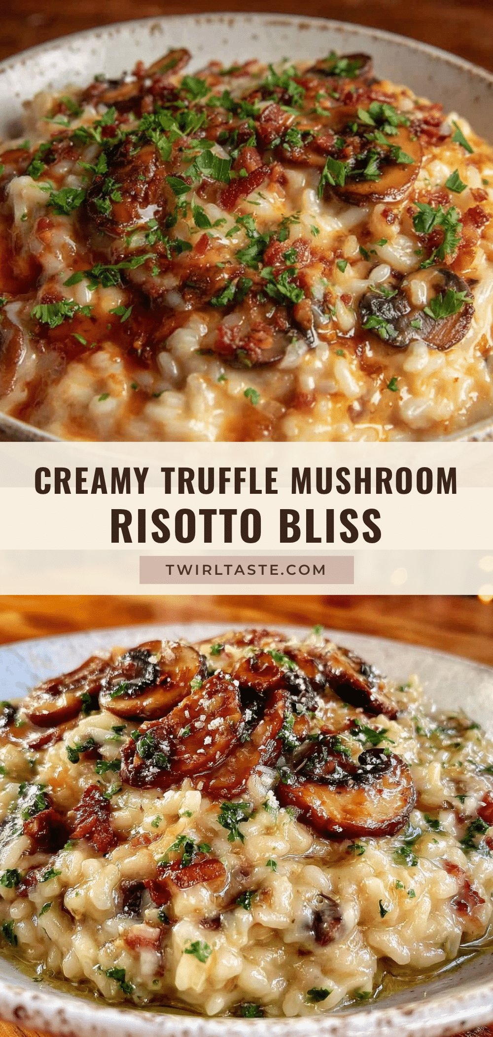 creamy mushroom risotto recipe