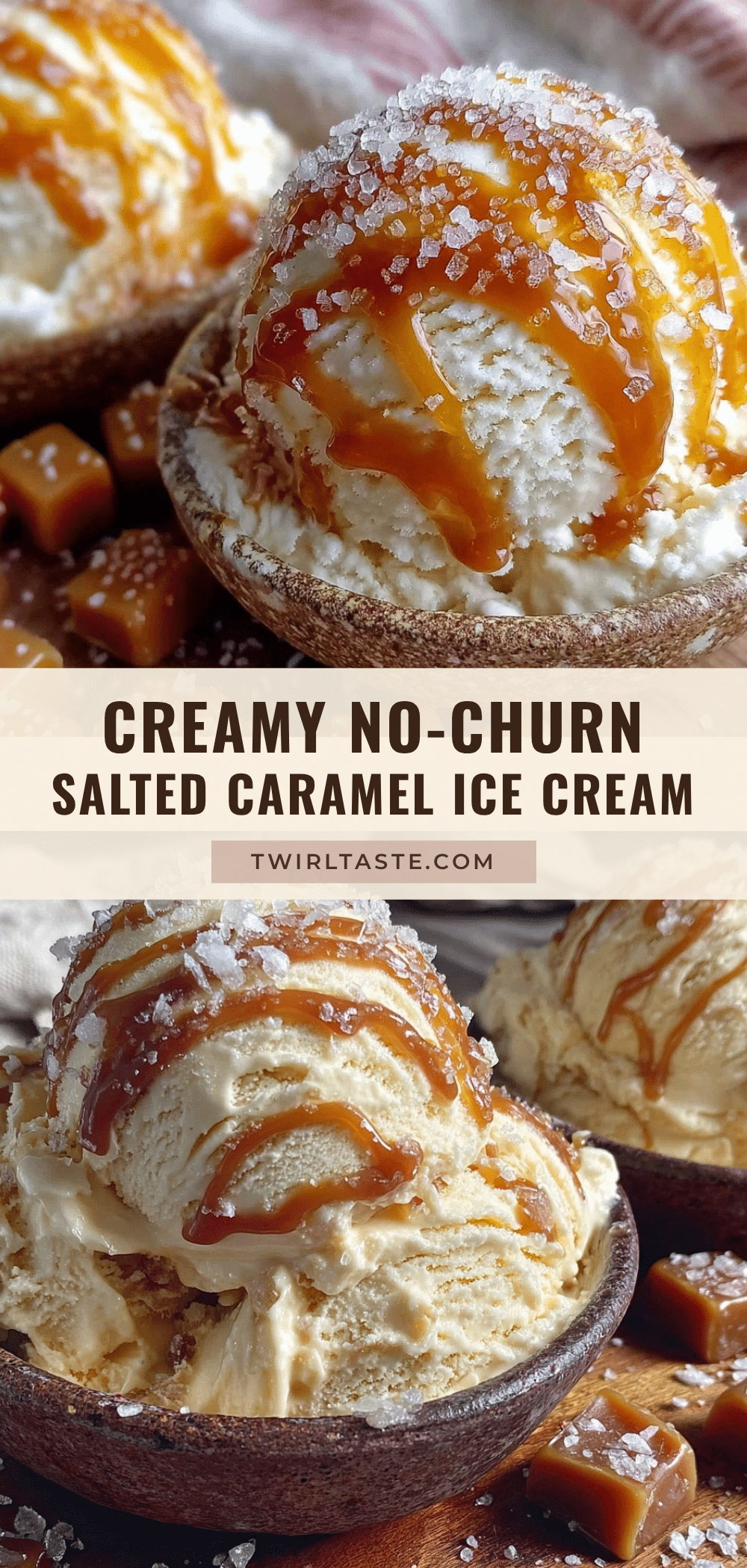 creamy no-churn salted caramel ice cream recipe recipe