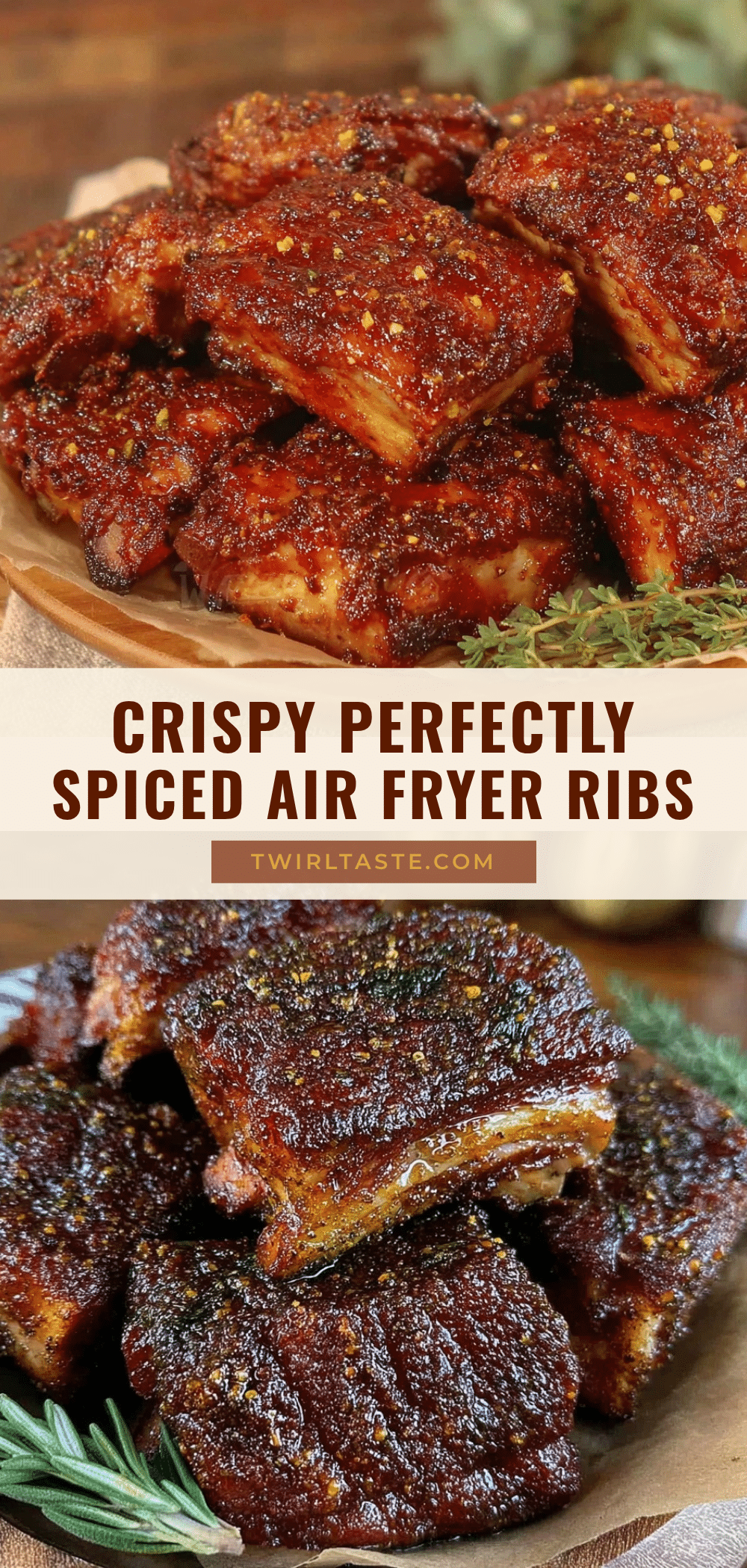 crispy air fryer ribs recipe