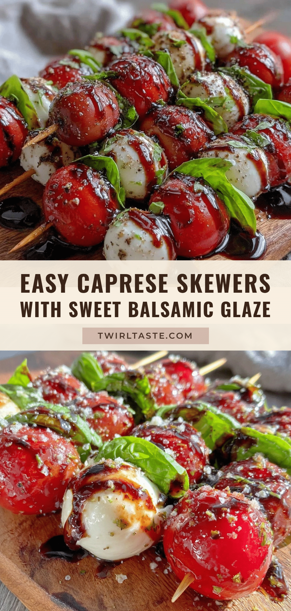 easy Caprese skewers recipe