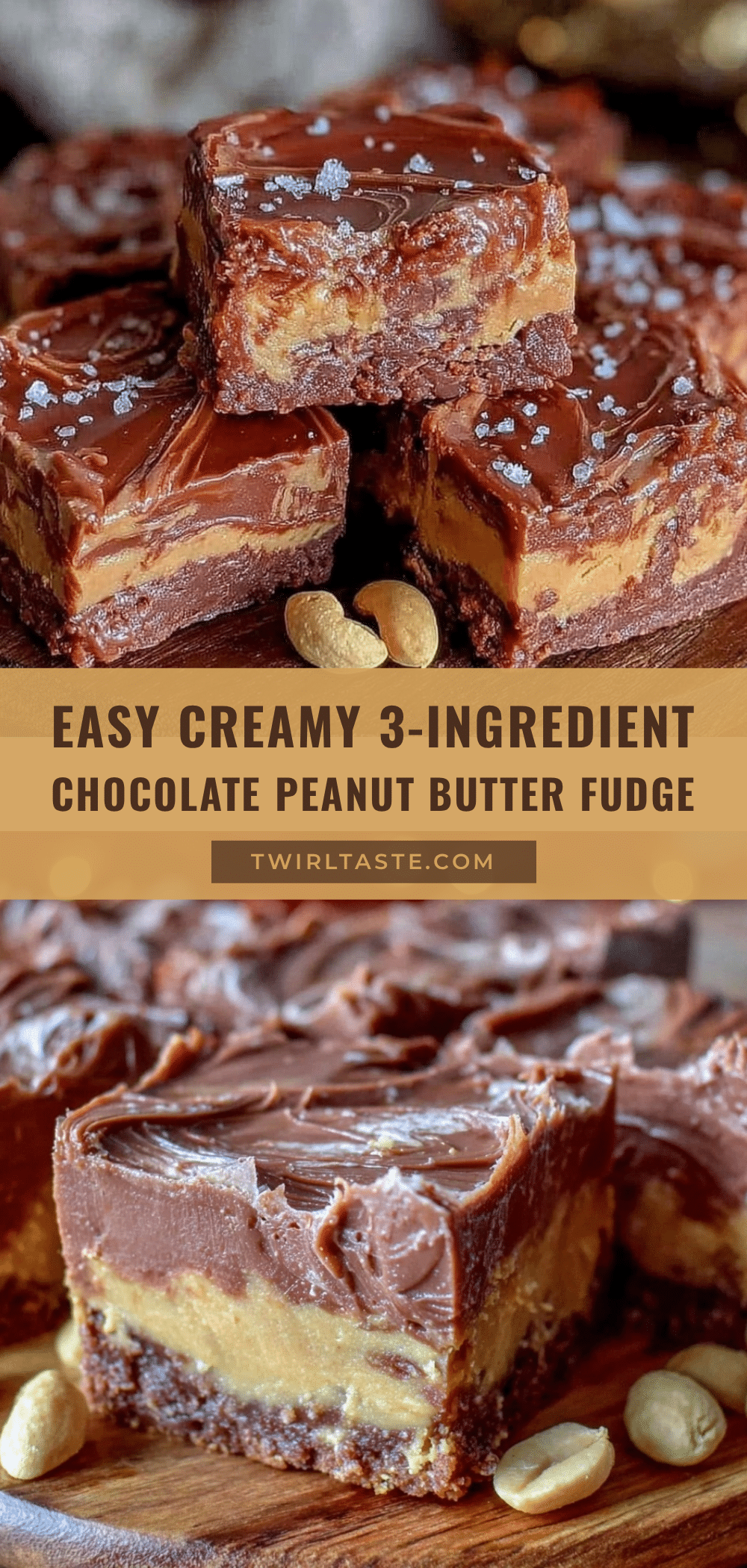 easy chocolate peanut butter fudge recipe