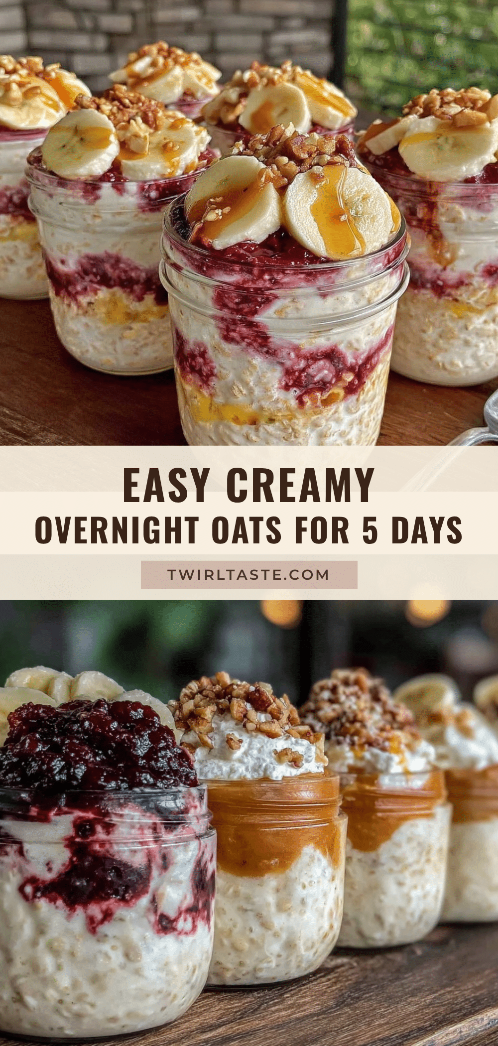 easy creamy overnight oats recipe