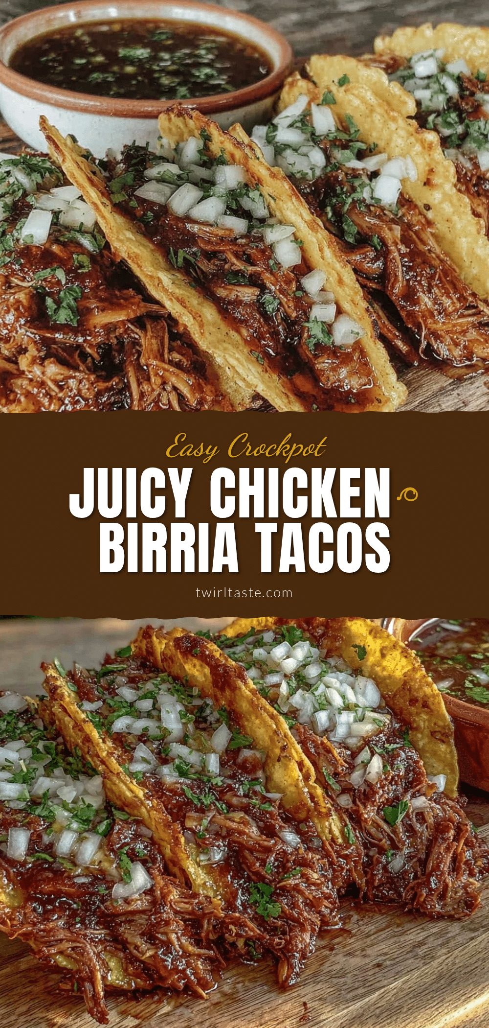 easy crockpot chicken birria tacos recipe