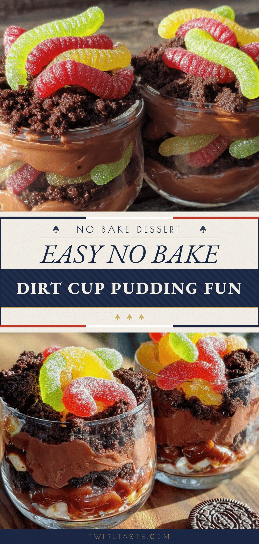 easy dirt cup pudding recipe