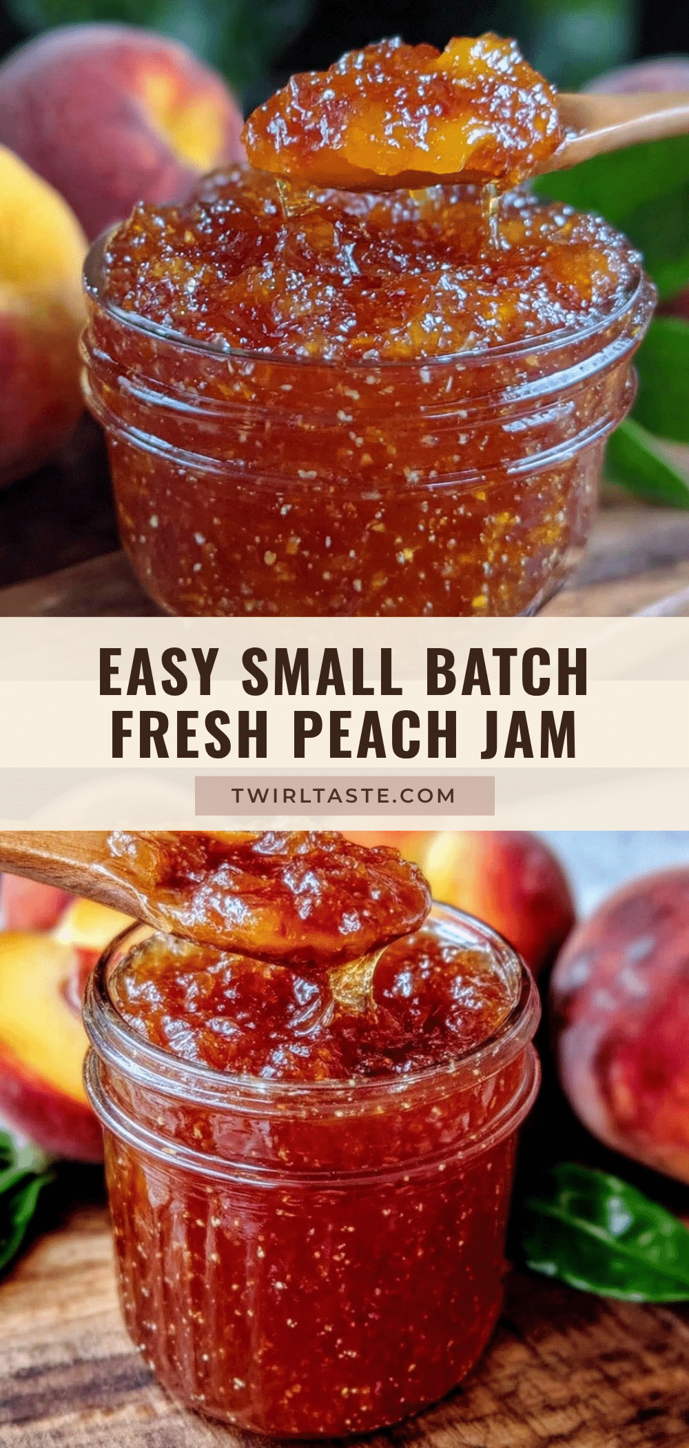 easy small batch fresh peach jam recipe