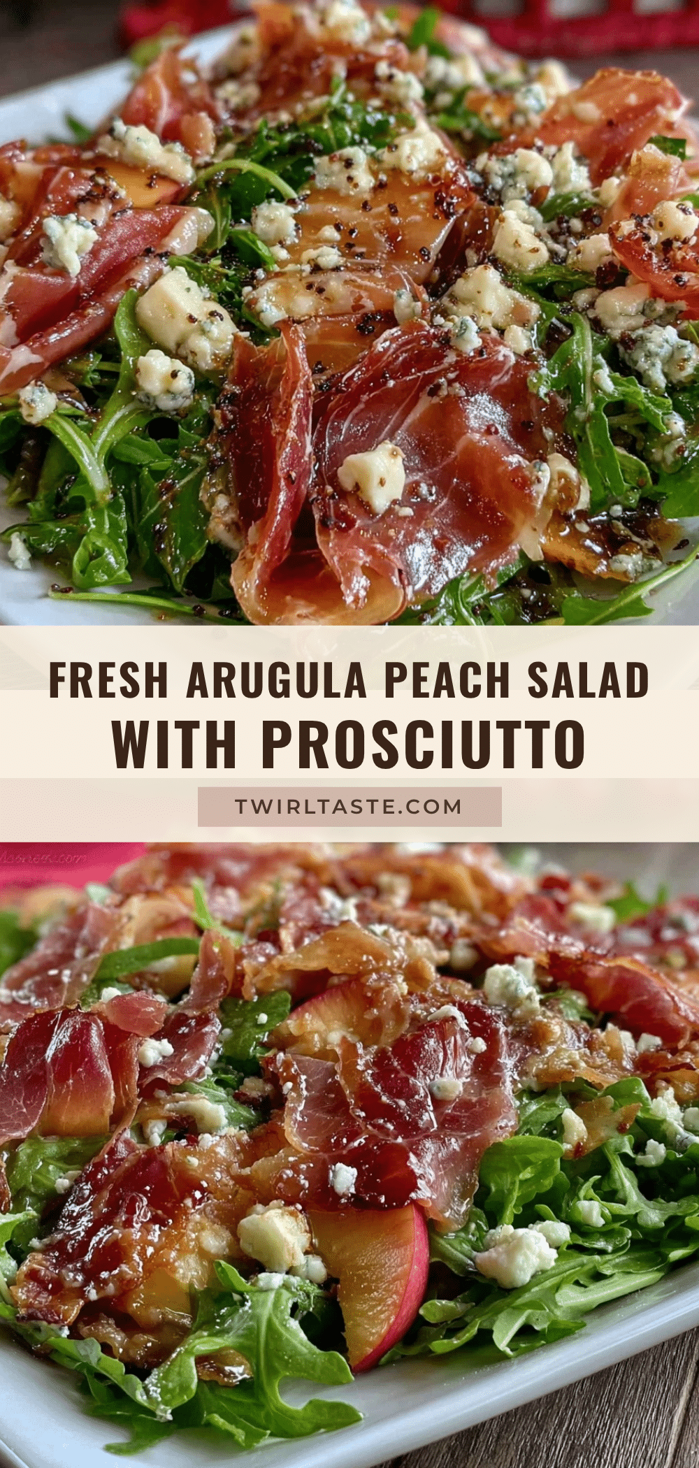fresh arugula peach salad recipe