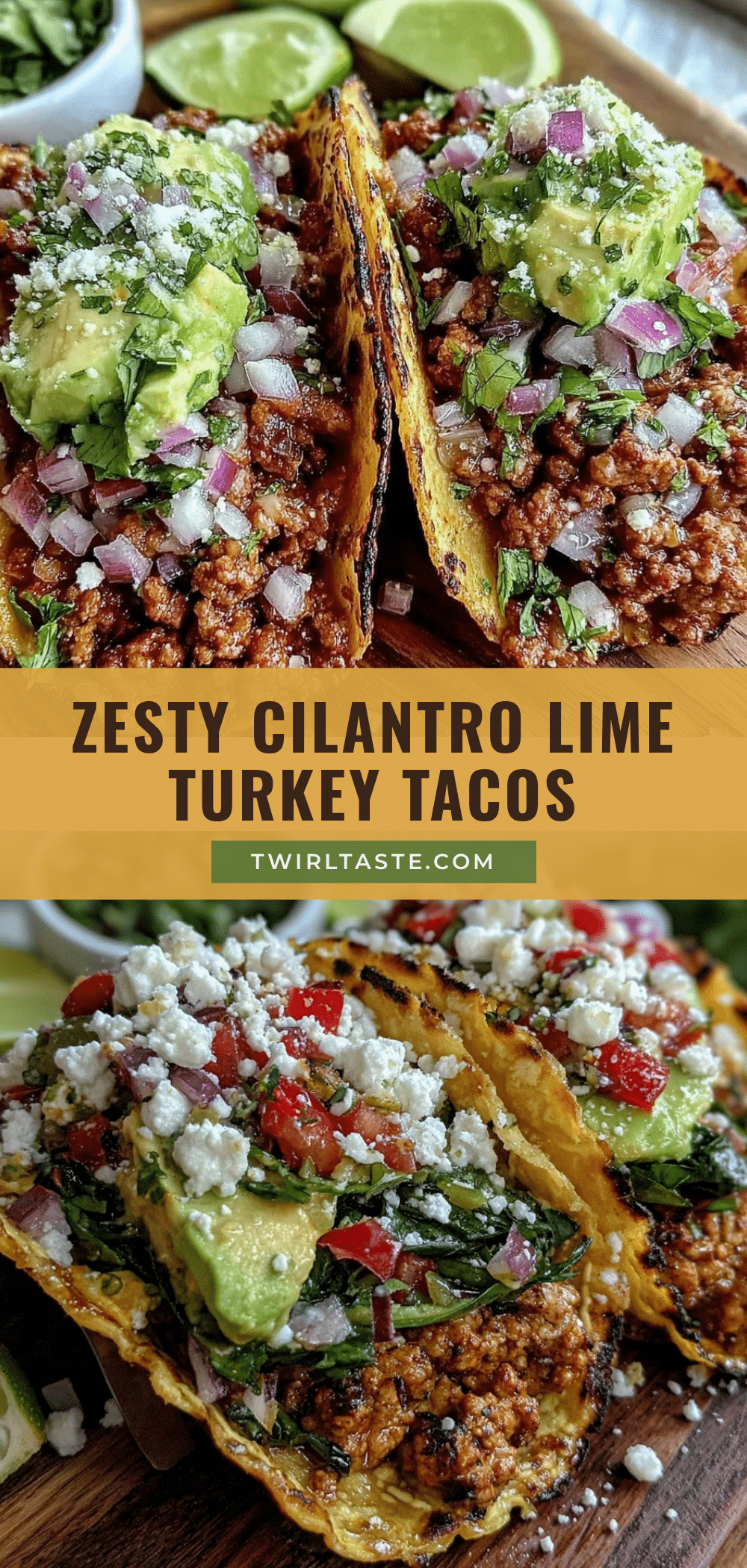 fresh cilantro lime ground turkey tacos recipe