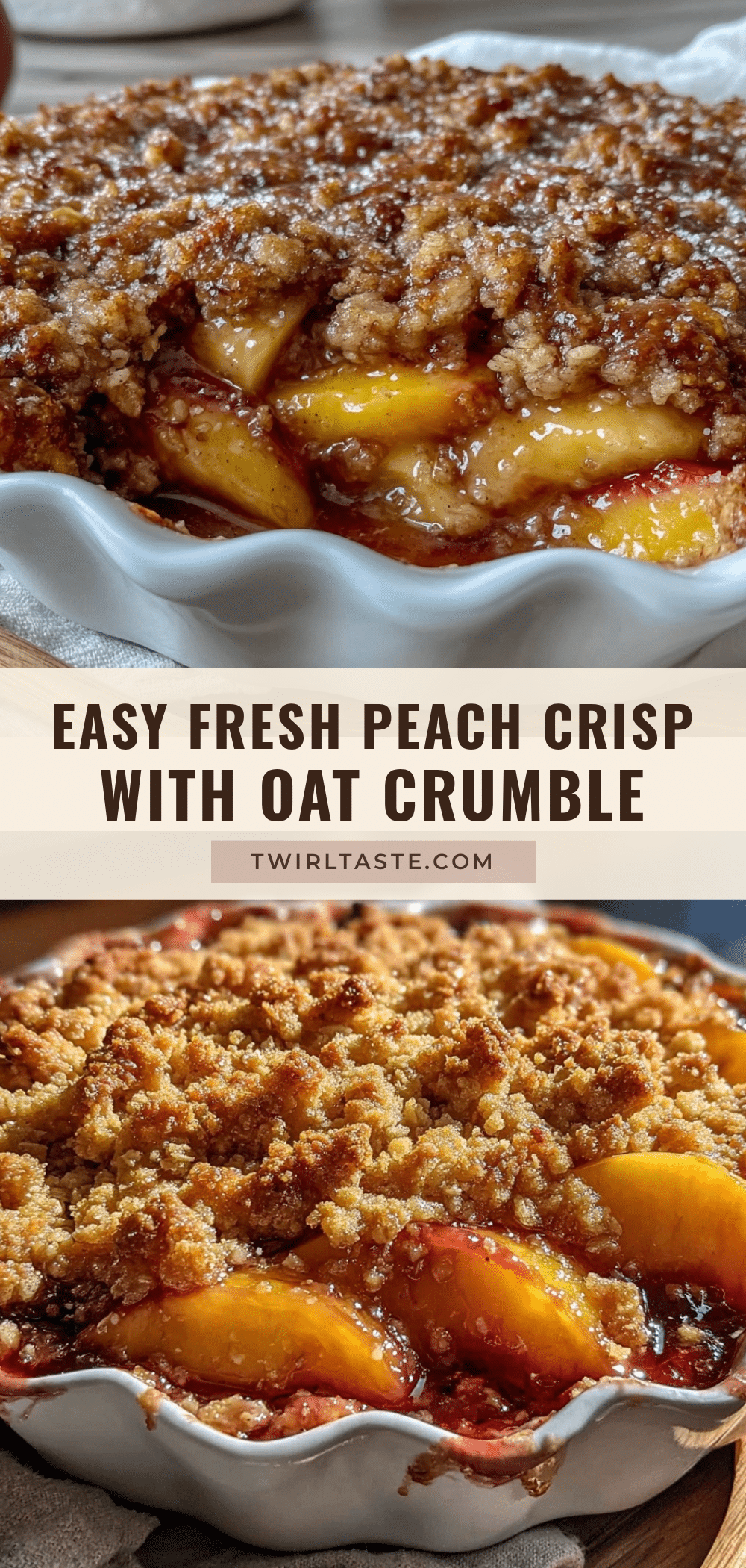 fresh peach crisp recipe