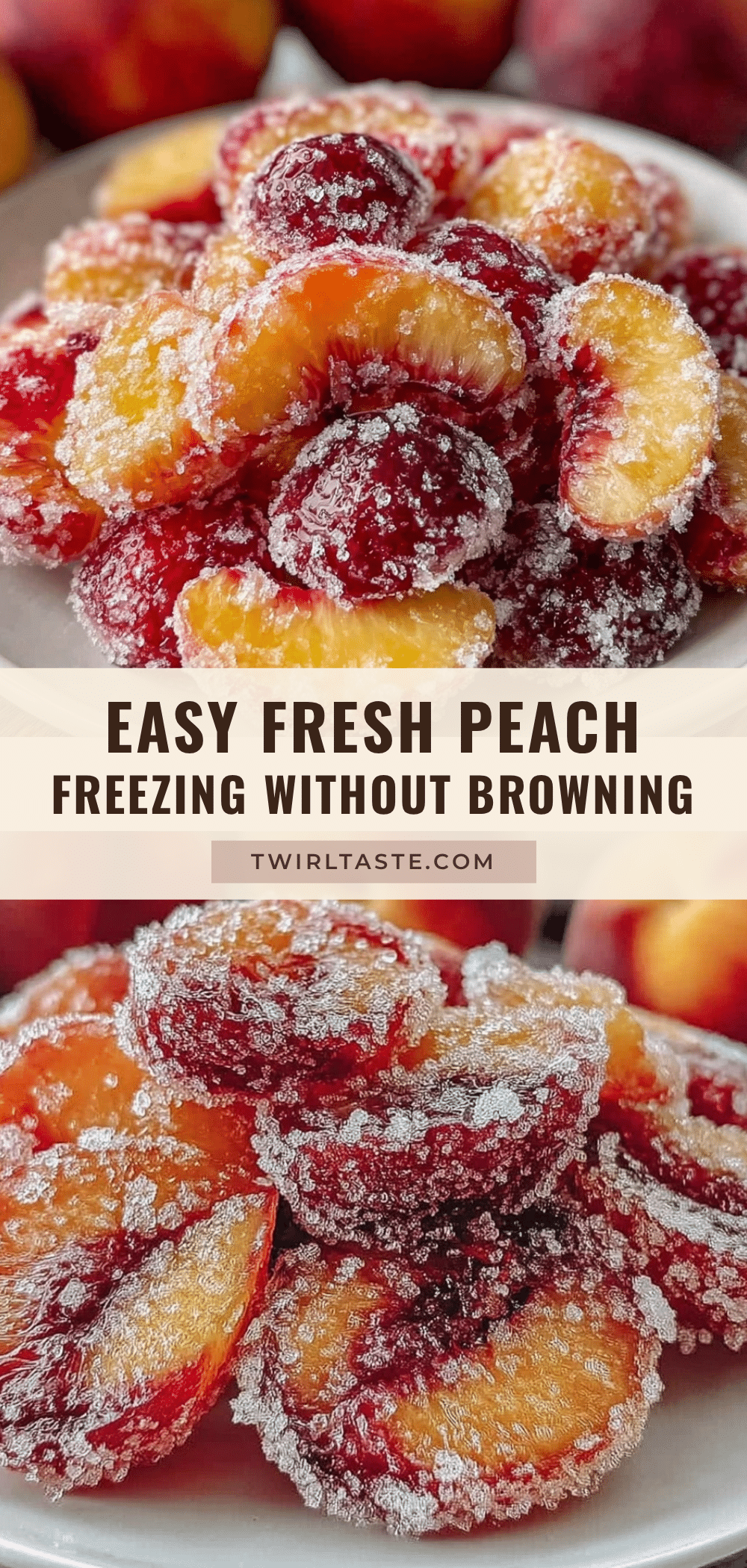 fresh peach freezing recipe