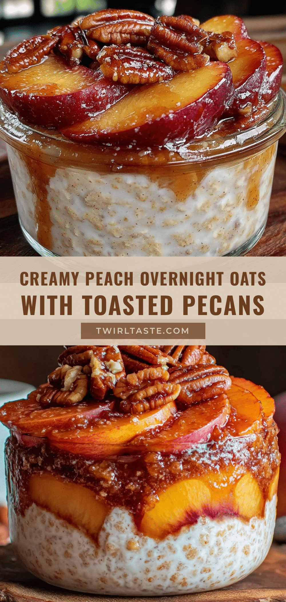 fresh peach overnight oats recipe