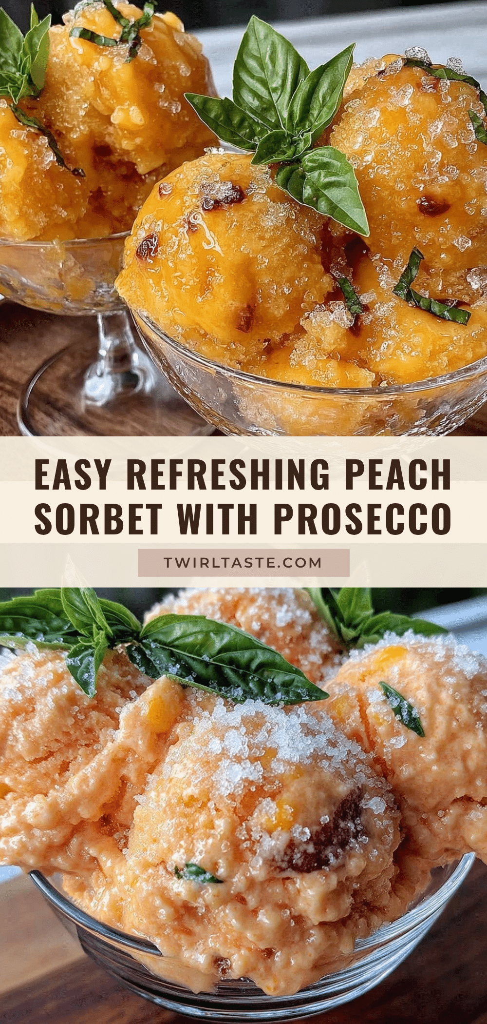 fresh peach sorbet recipe