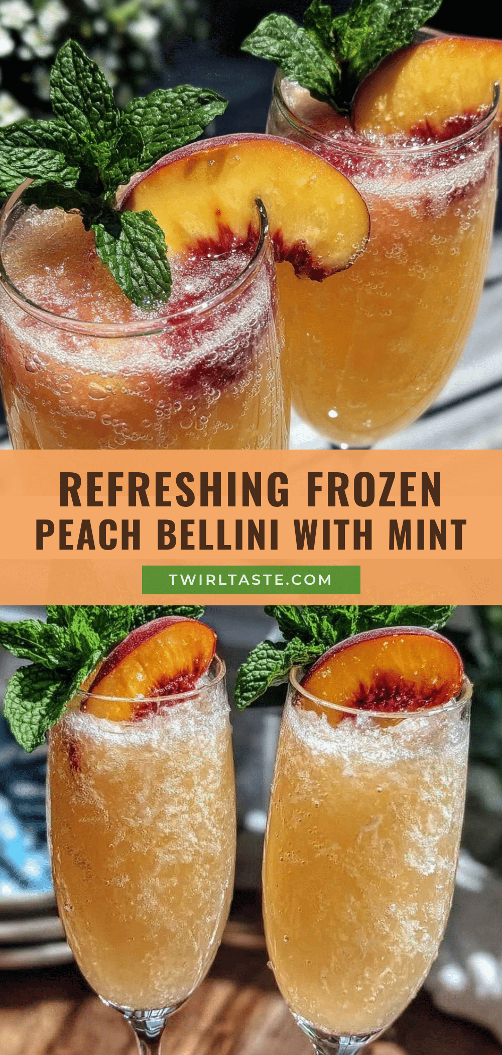 frozen peach bellini recipe